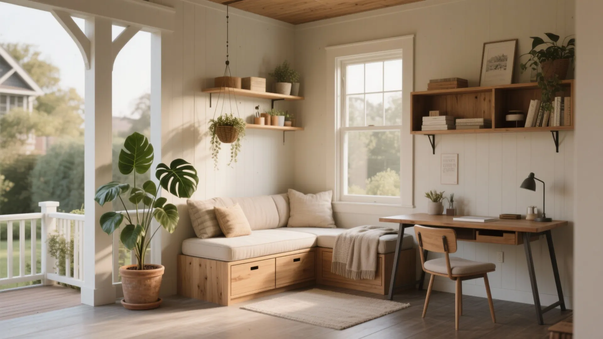 1. Turn Porch or Nook Space into a Flexible Zone