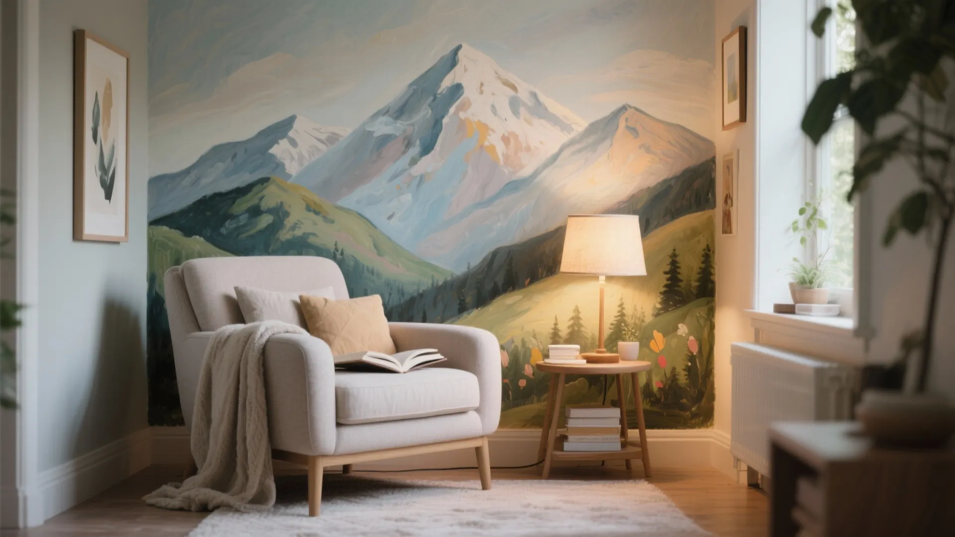 4. Mural or Hand-Painted Motif: Personal and Playful