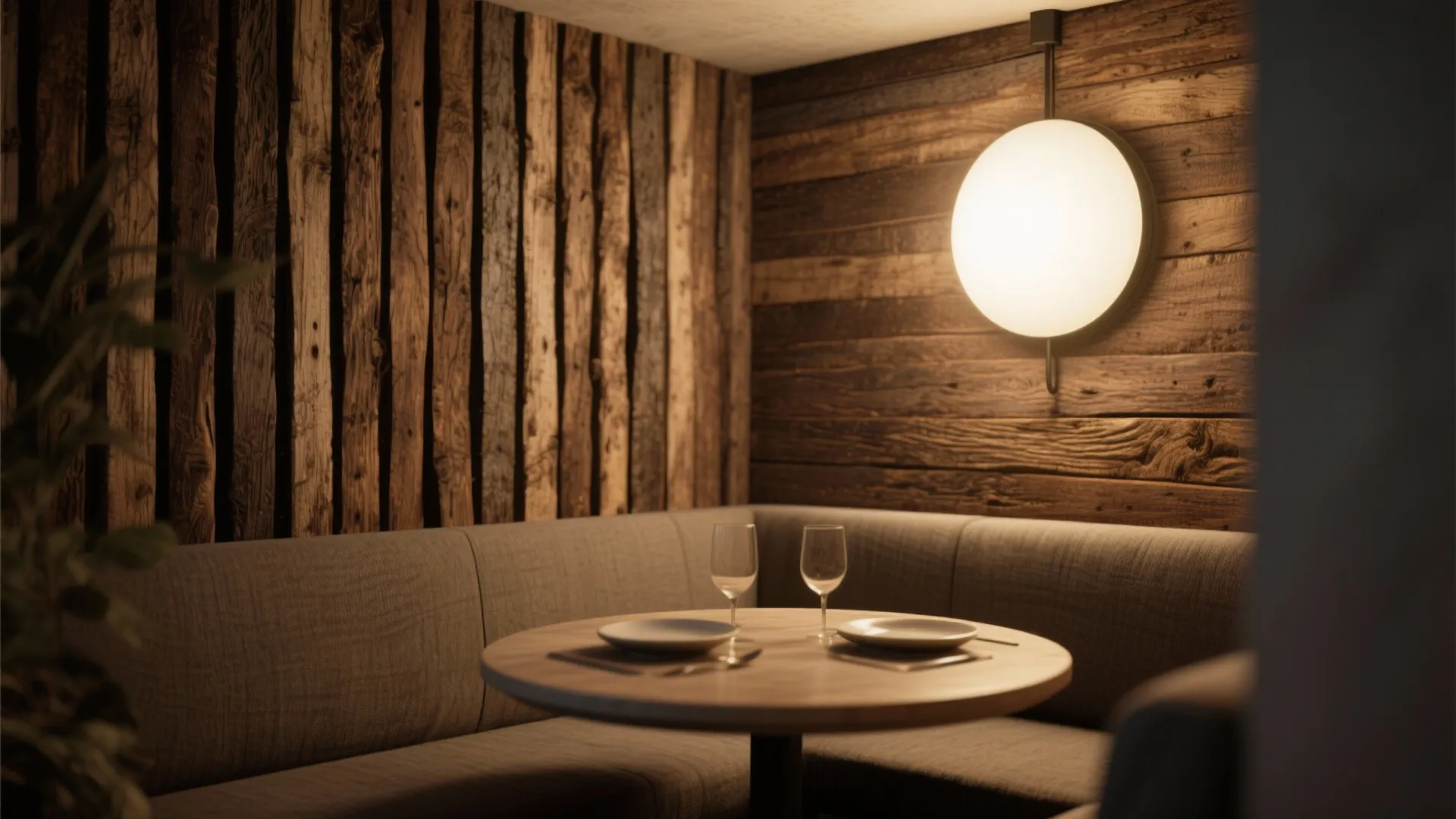 4. Highlight textures in a micro dining nook