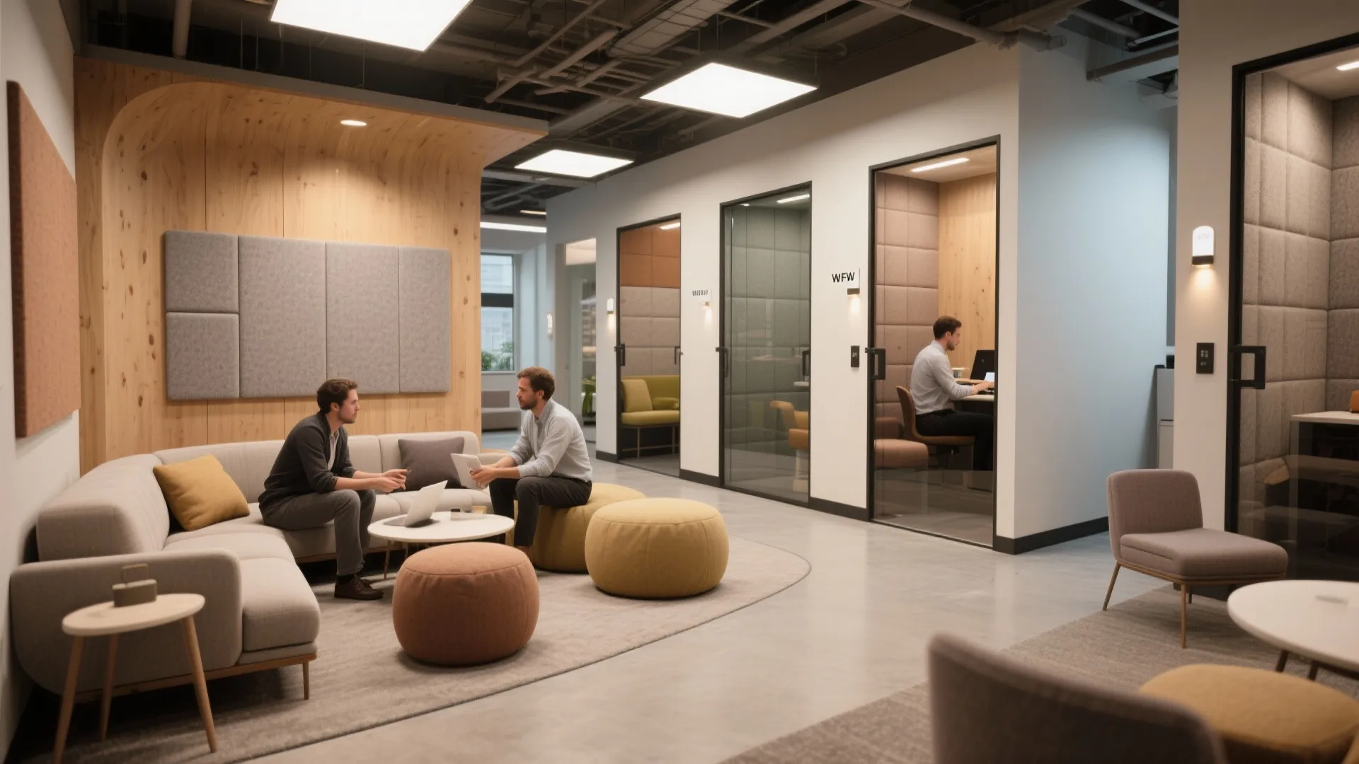 3. Blend Collaboration Nooks with Focus Booths