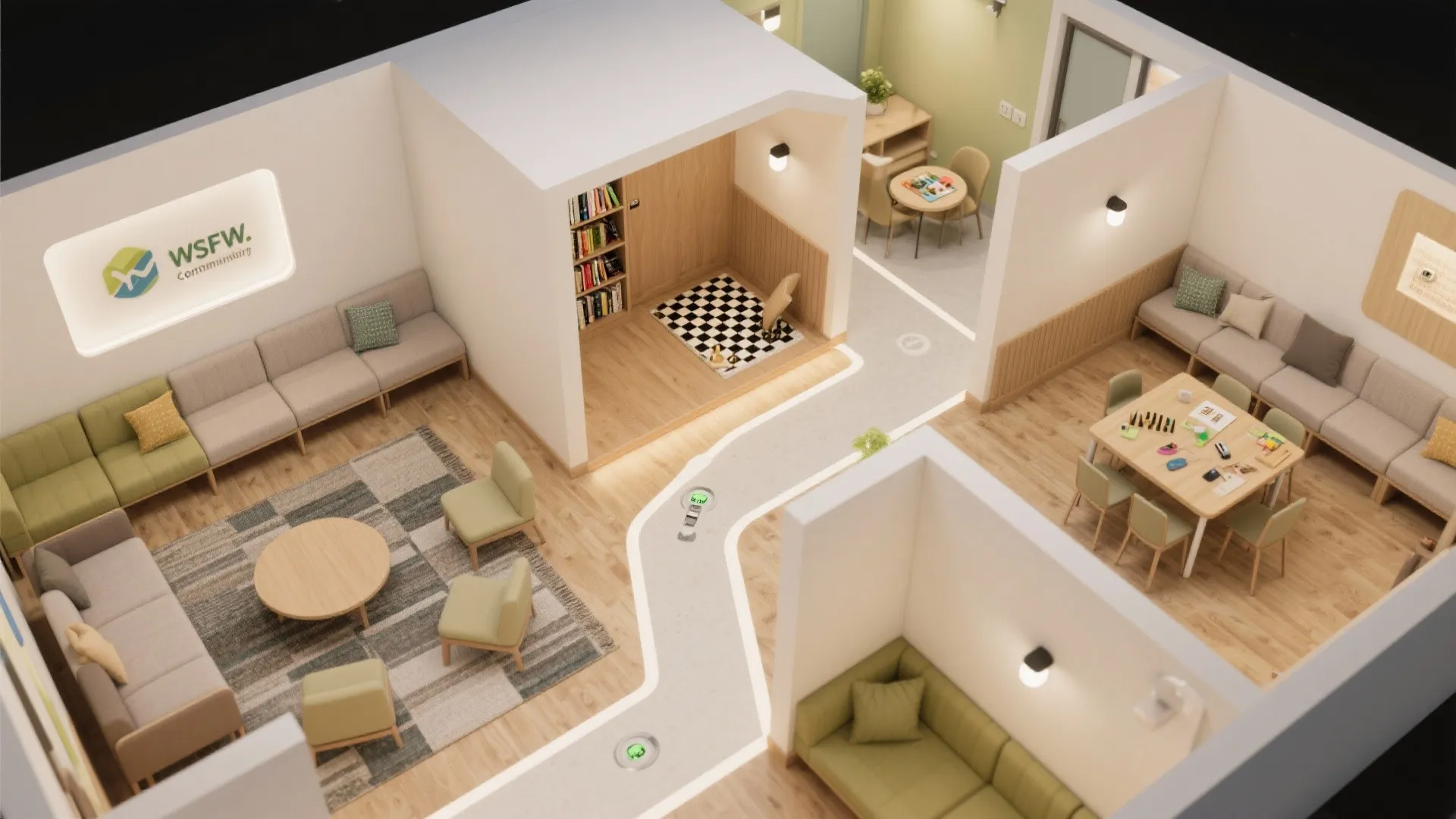 Community Nooks with Smart Safety Tech