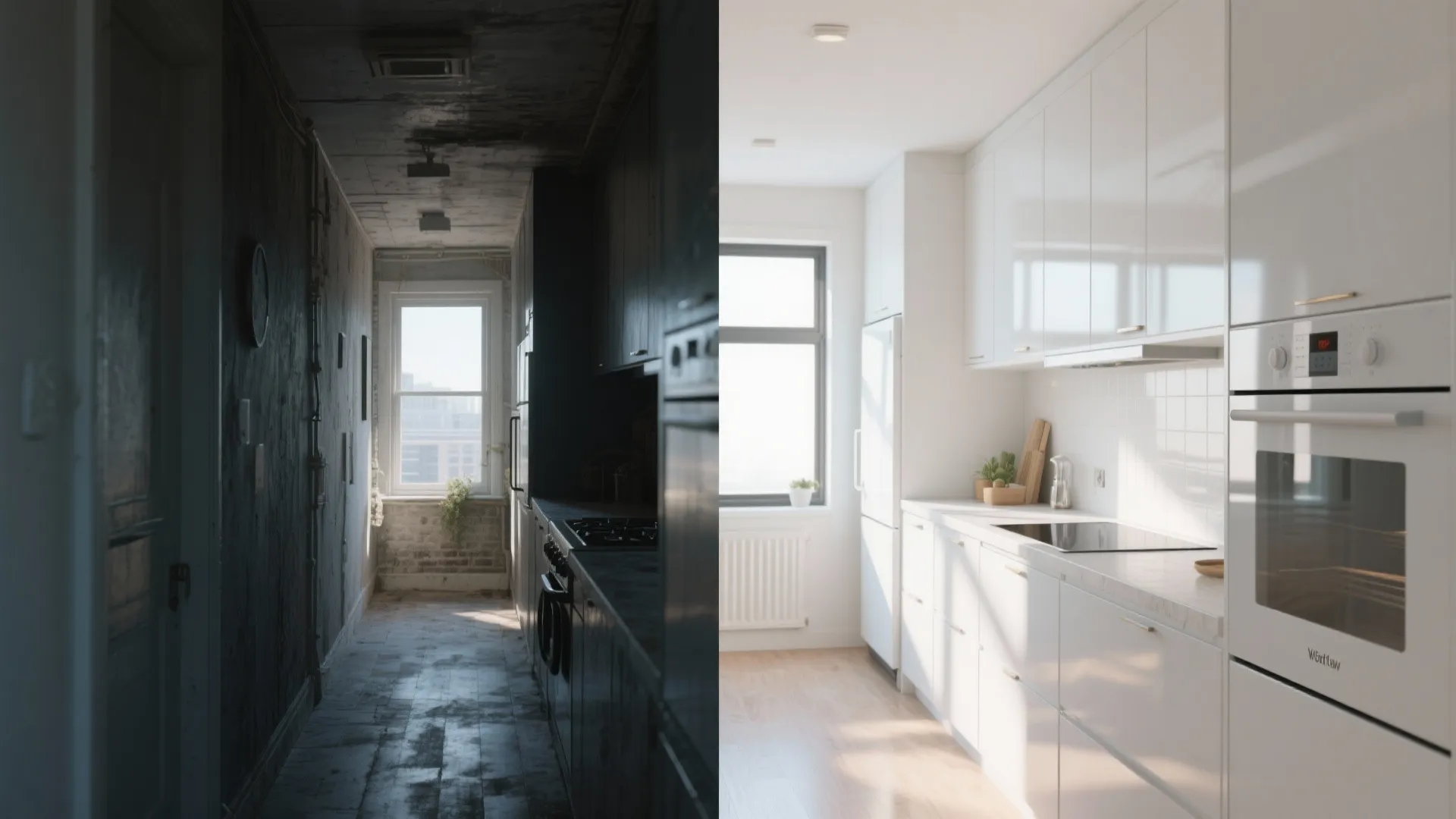 3. Use white appliances to brighten tight, north-facing kitchens