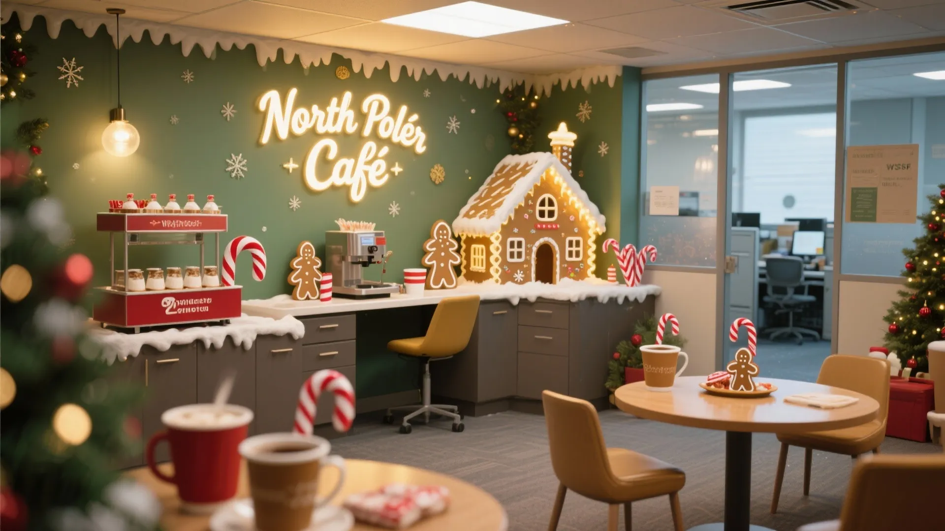 4. Themed Break Room Corner