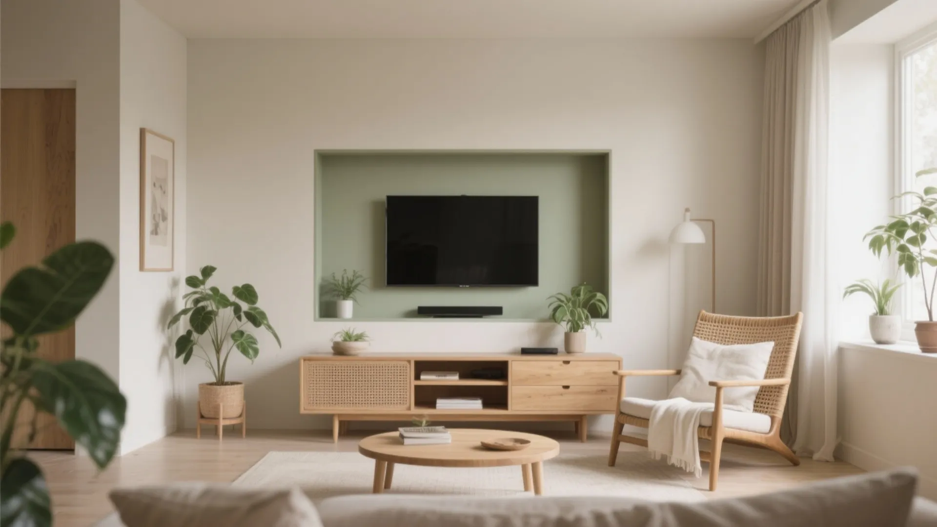 Earthy Green + Beige for North-Facing Balance