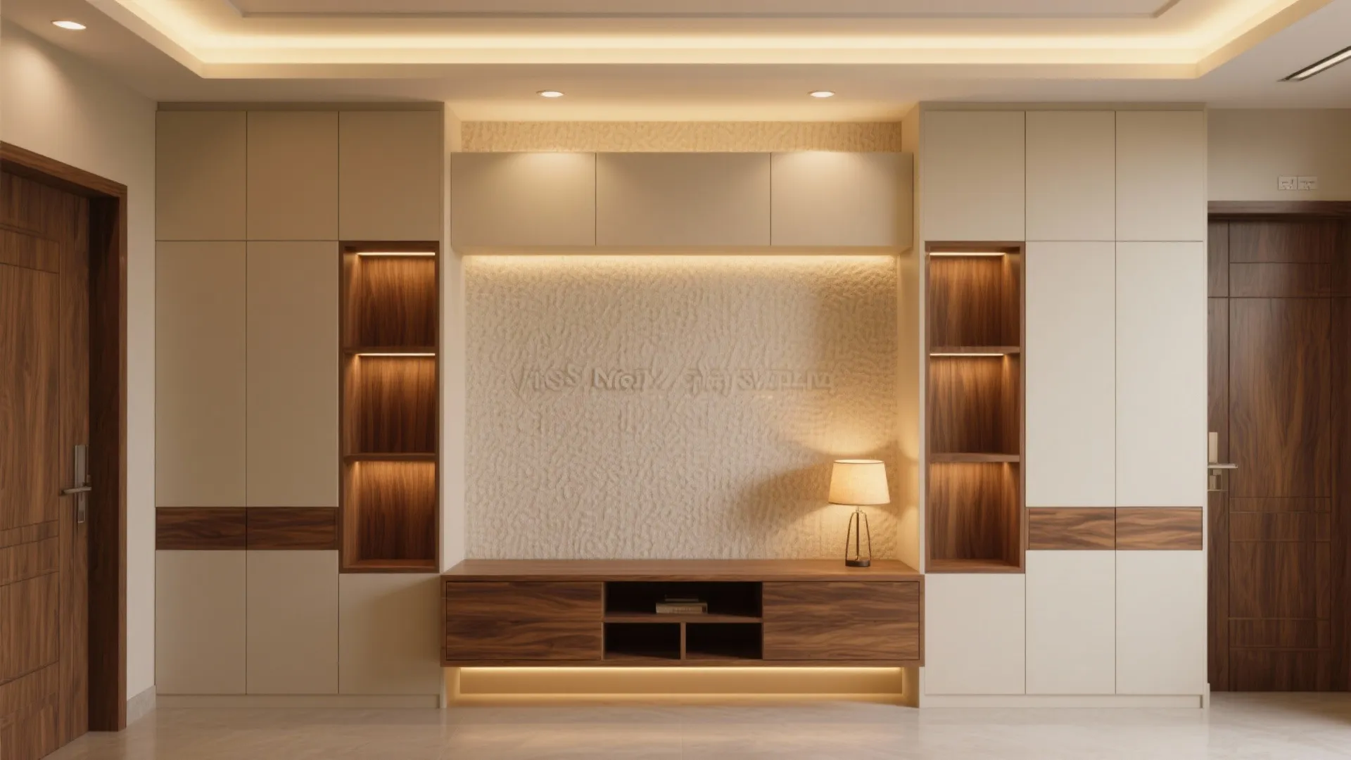 Built-ins + Layered Lighting for a Calm, Spacious Feel