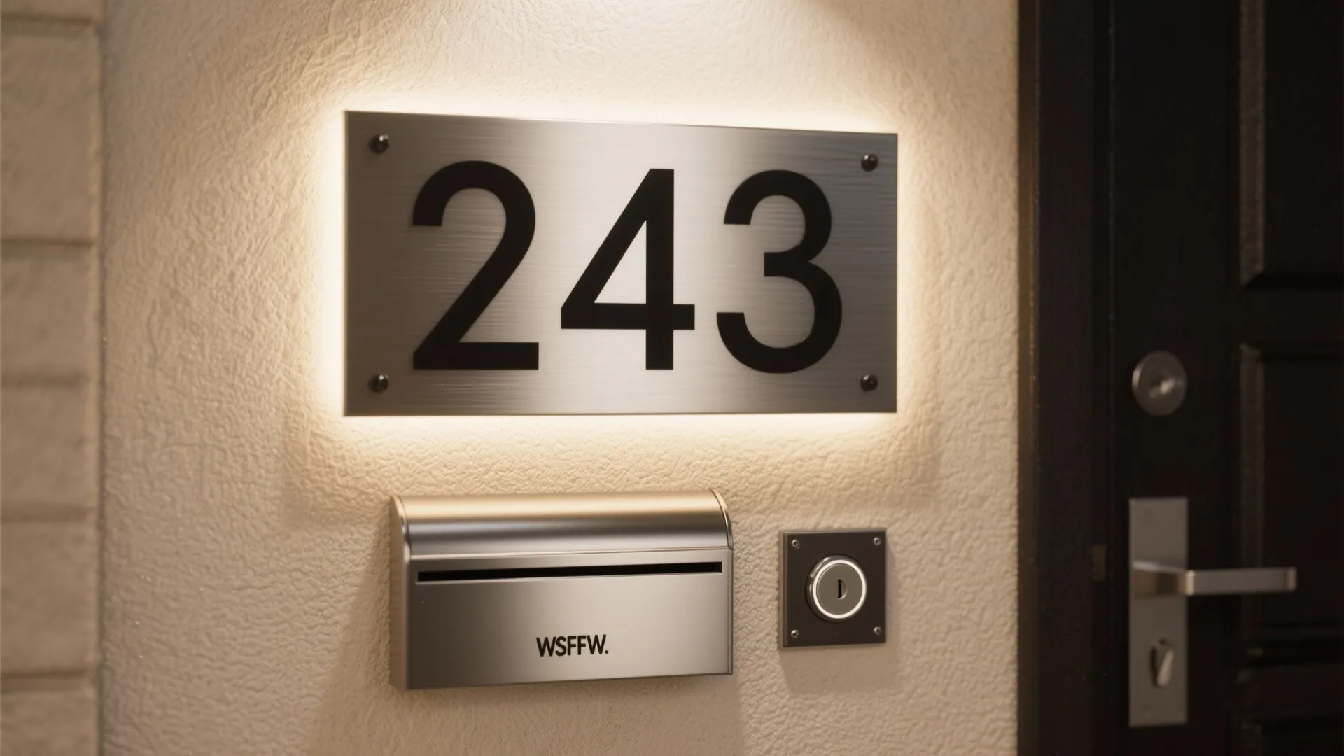 House Numbers, Mailbox, and Doorbell as Design Features
