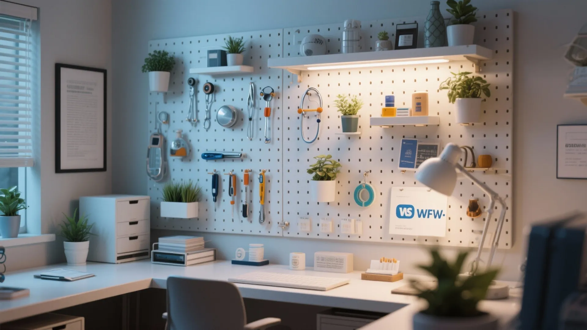 8. Pegboard Organizer