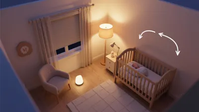Cozy Nursery Design with Warm Lighting