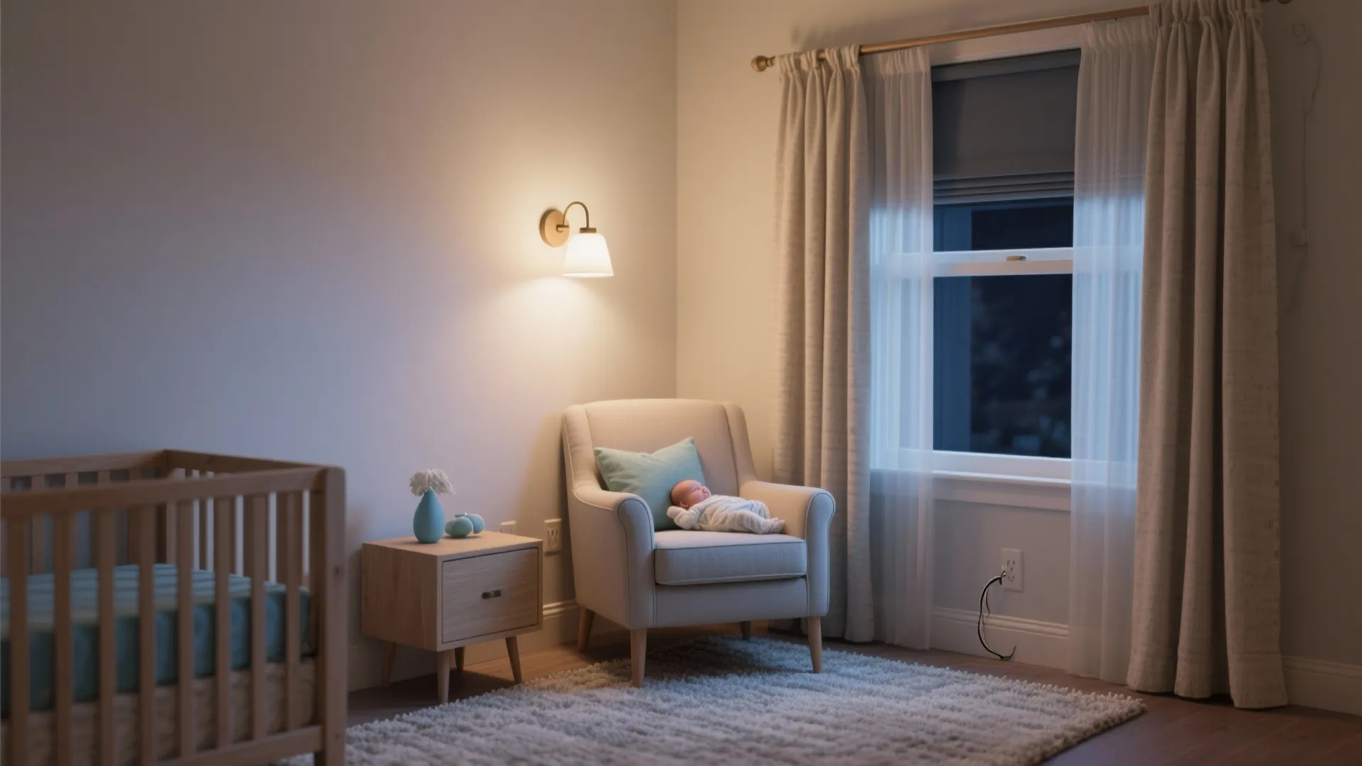 Lighting and acoustics for sleepy nights