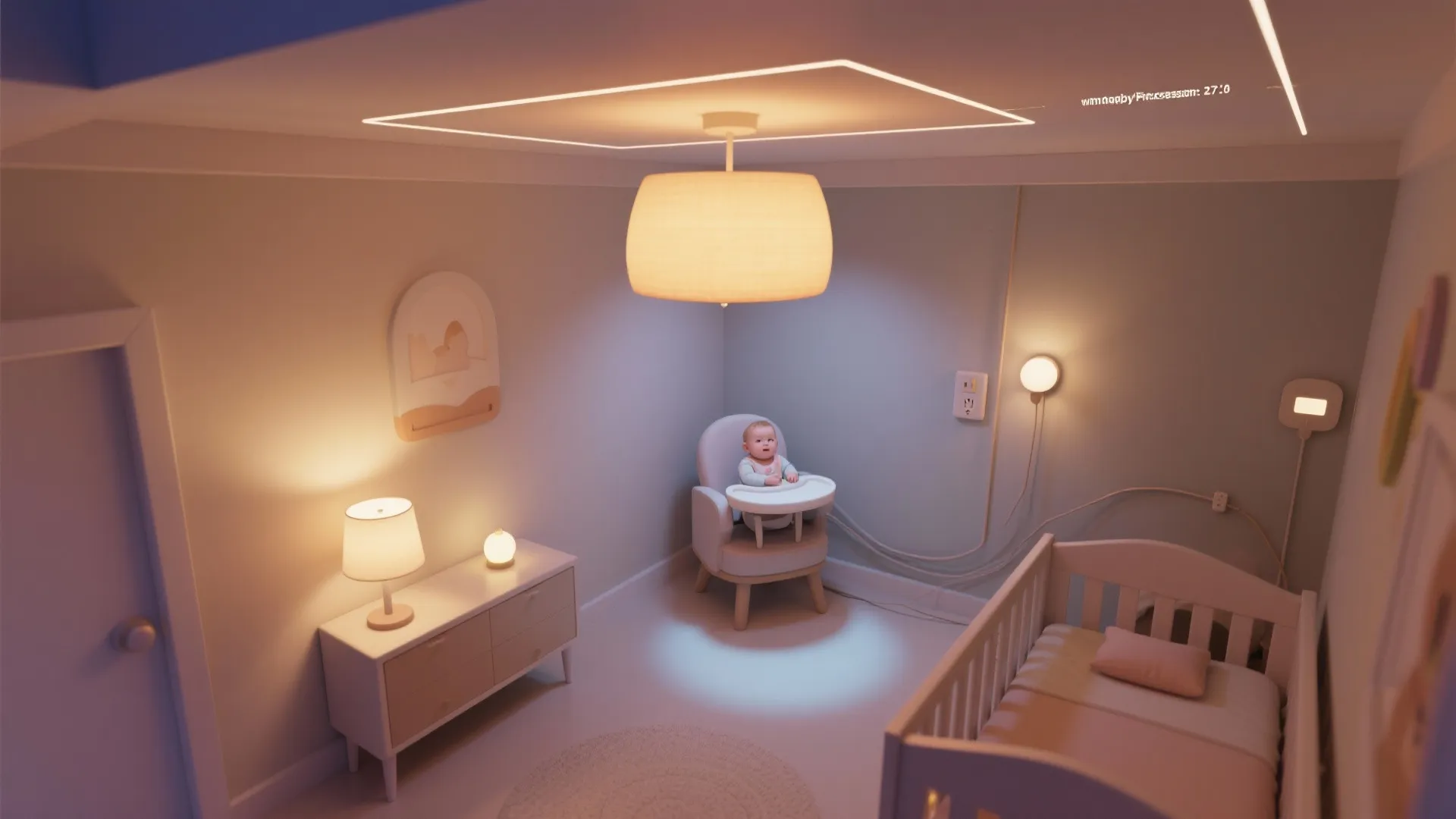 Gentle lighting with dimmable layers