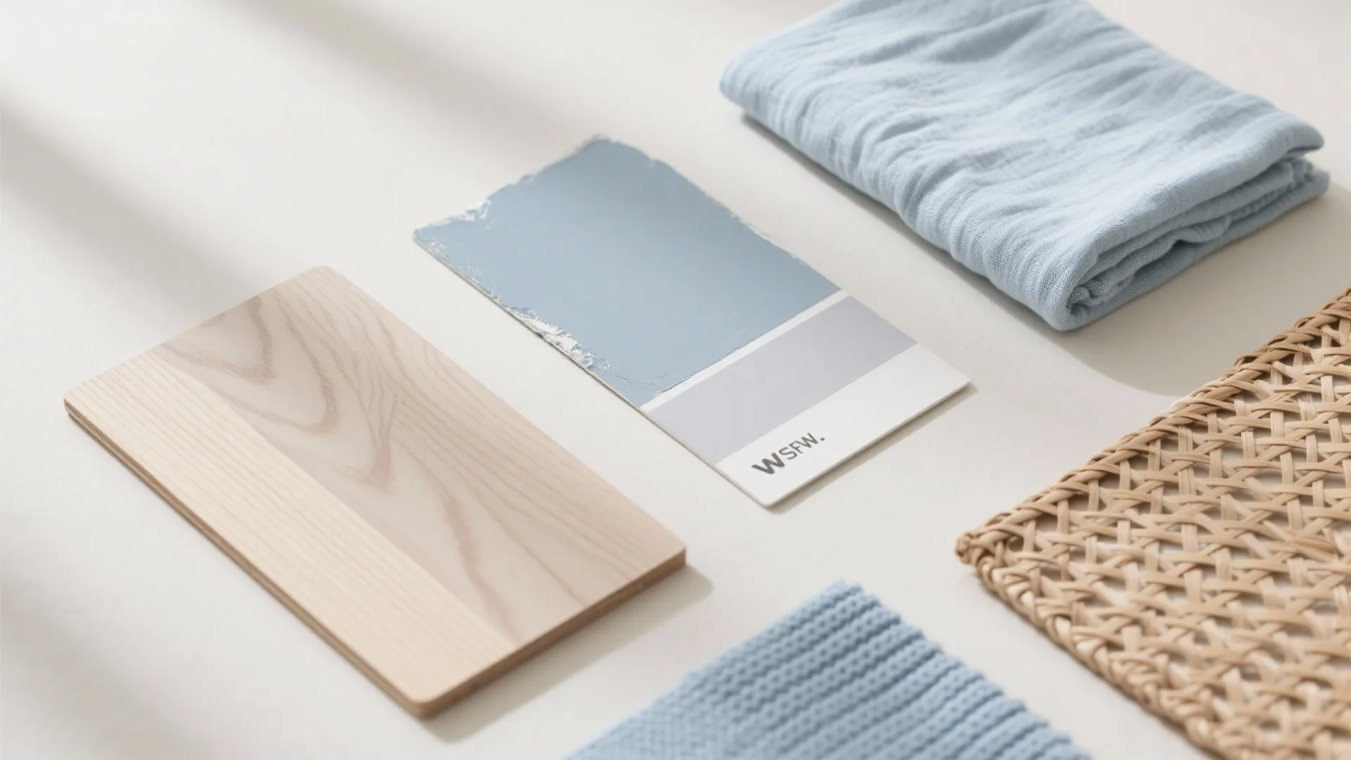 Textured Layers: Muslin, Knit, and Natural Wood