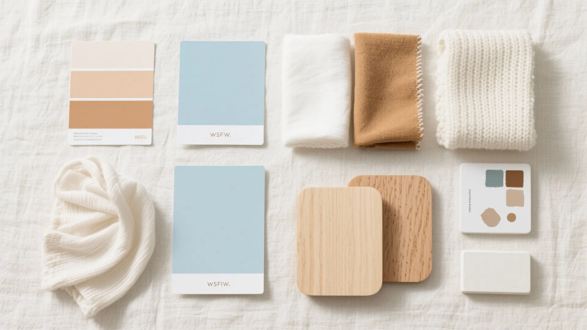 Soft blue and neutrals layering