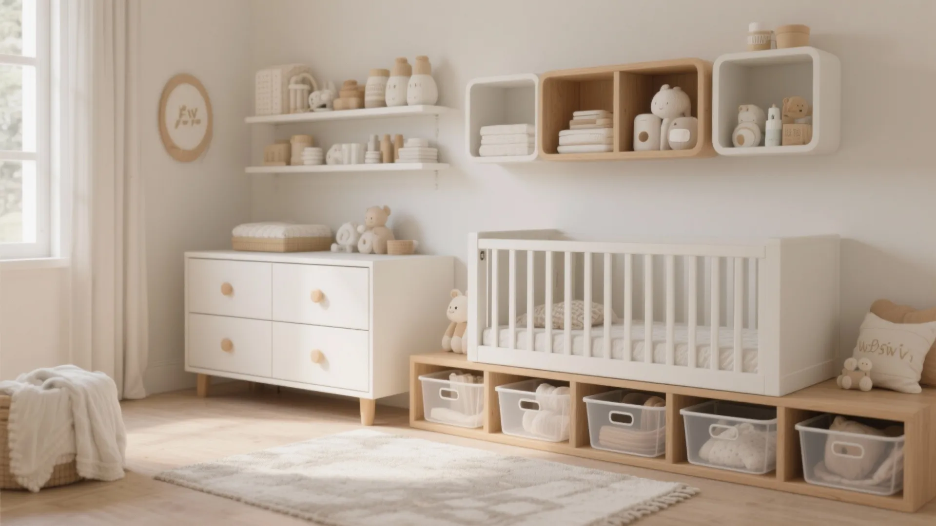 Storage that Grows: Open Shelves, Deep Drawers, and Under-Crib Bins