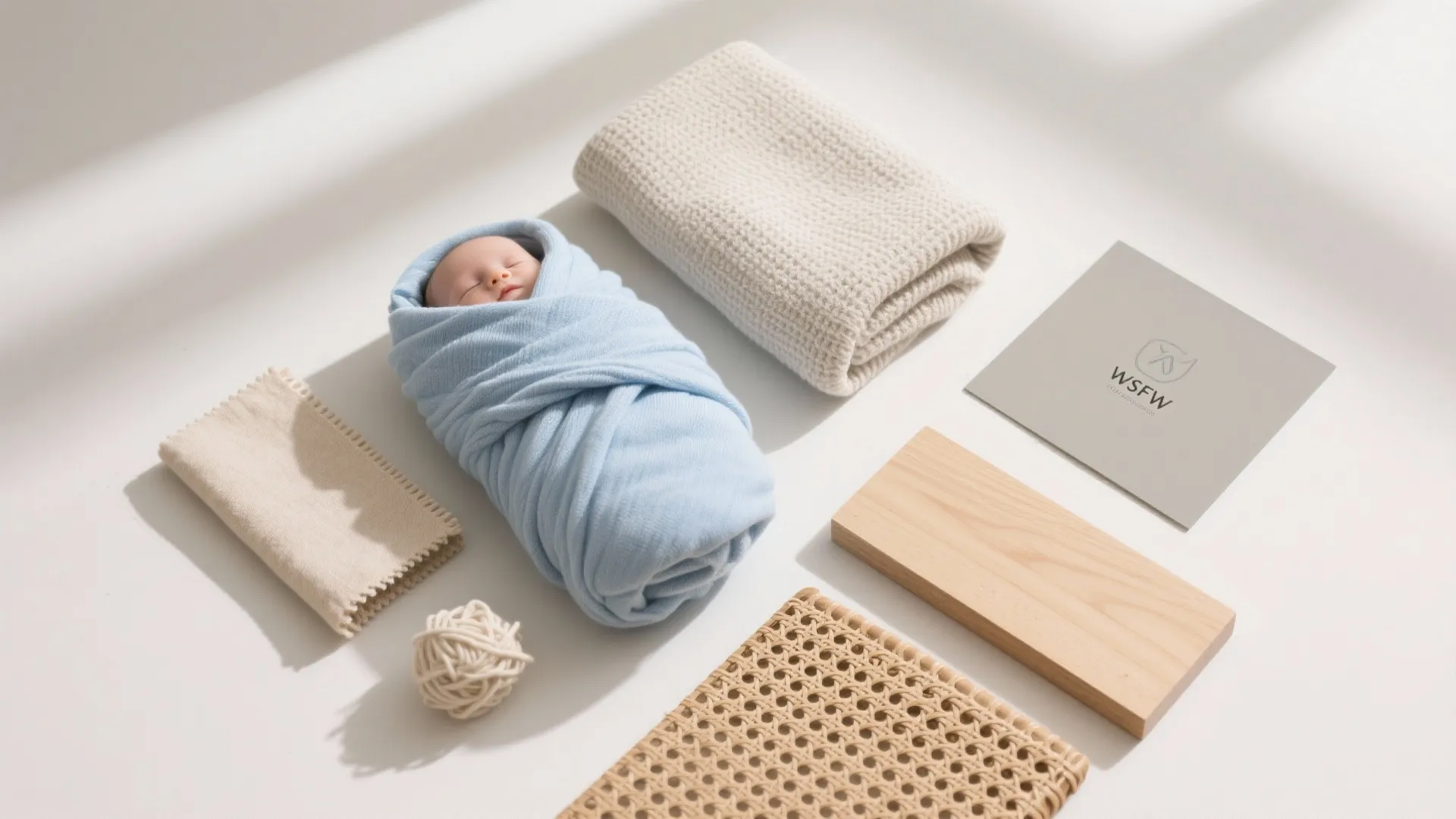 Textile Layers: Swaddles, Knit Throws, and a Welcome Basket