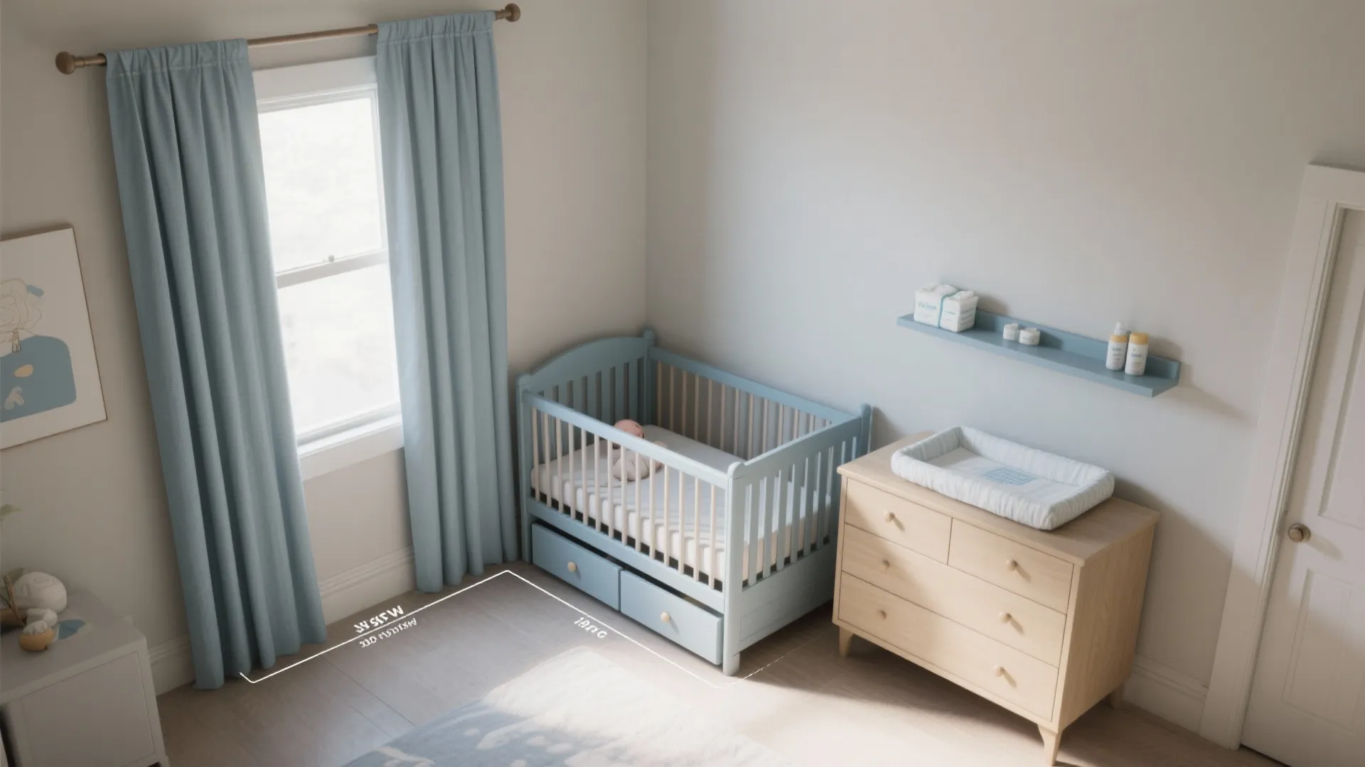 Convertible Mini Nursery Corner for Small Apartments