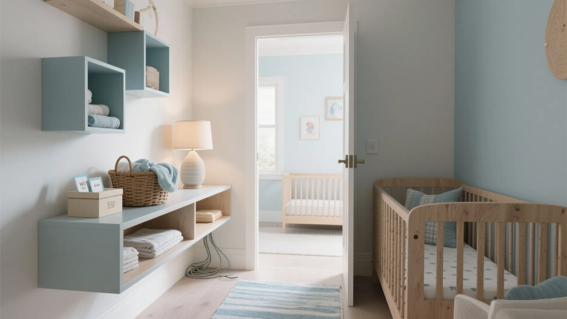 Functional welcome station that grows with baby