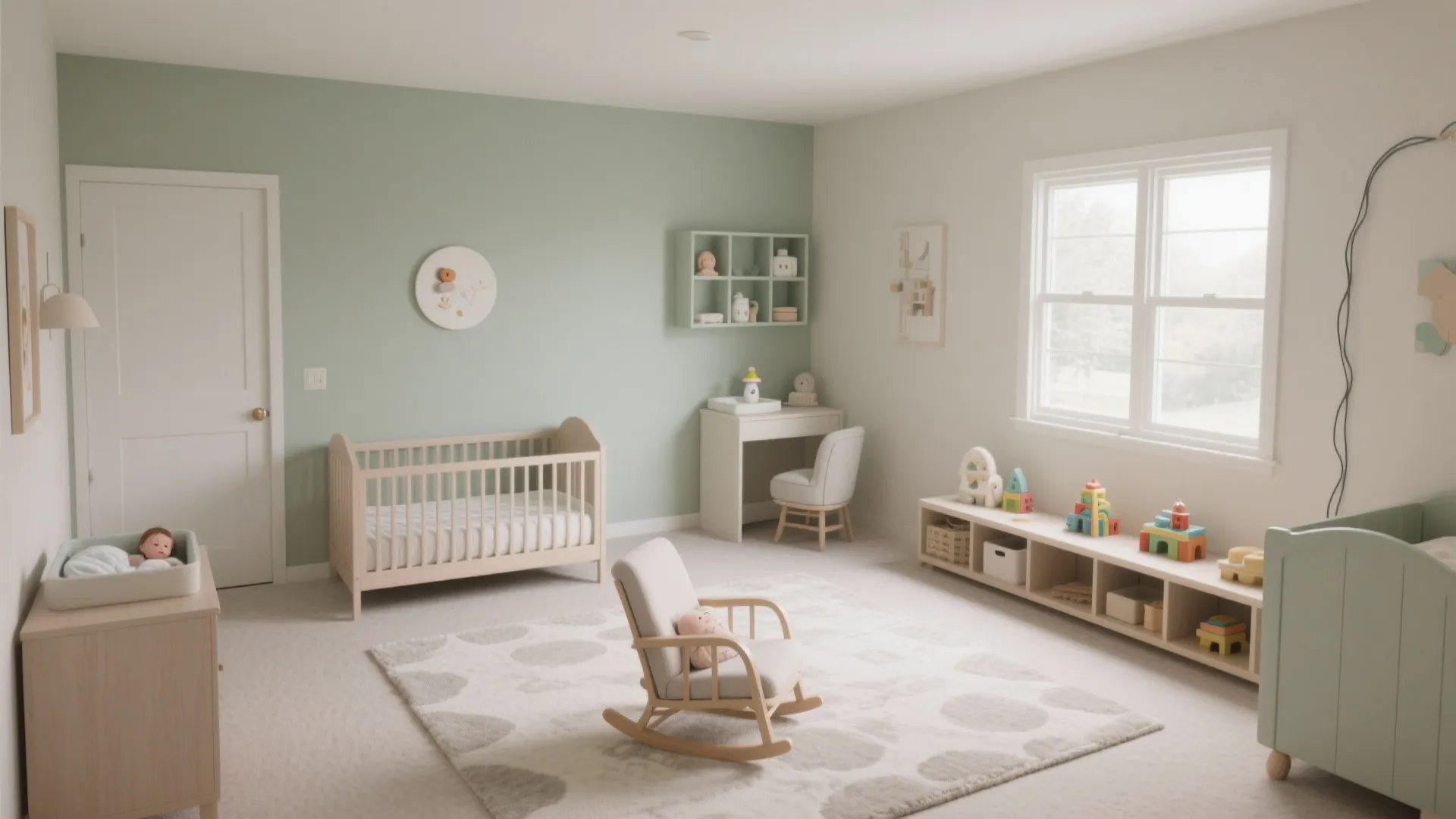 4) Zone by function: sleep, change, feed, and play