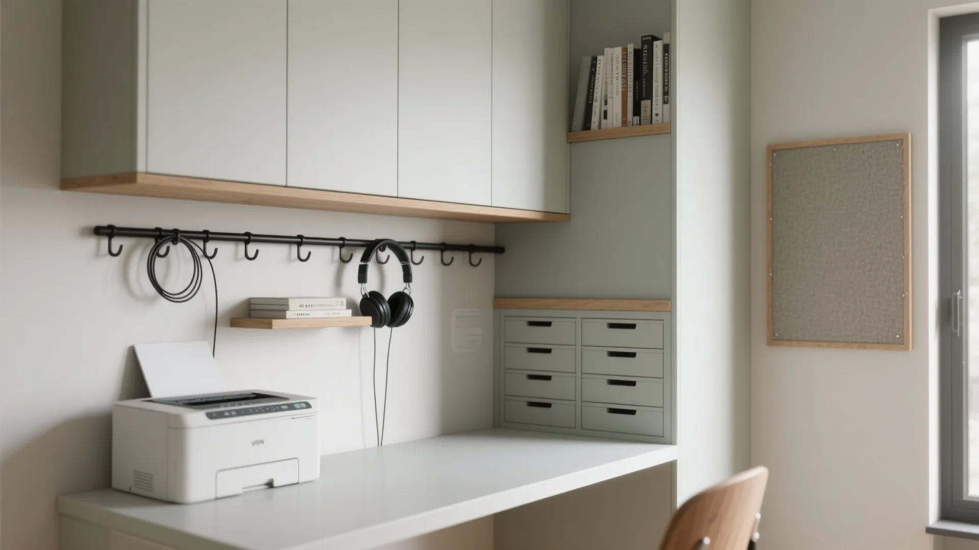 Vertical Storage that Calms the Desk (and Your Brain)