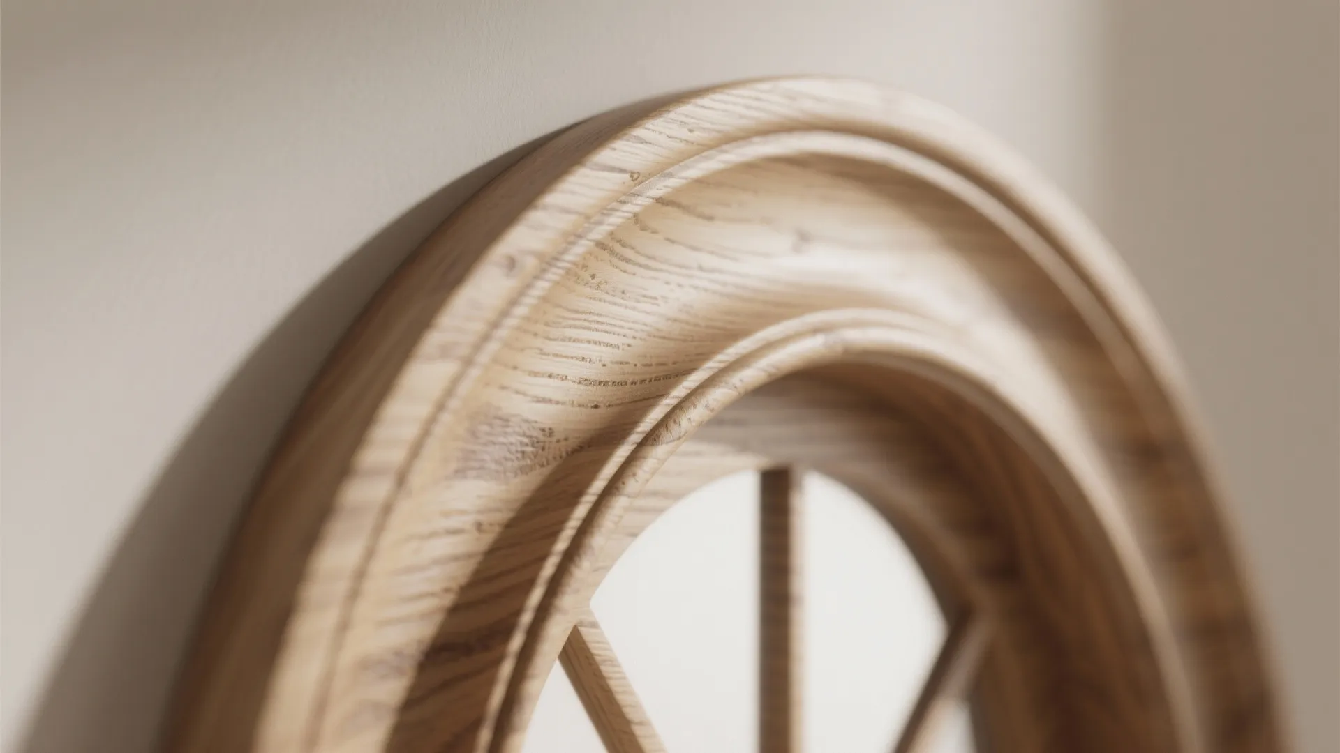 Timber-trimmed arch for warmth