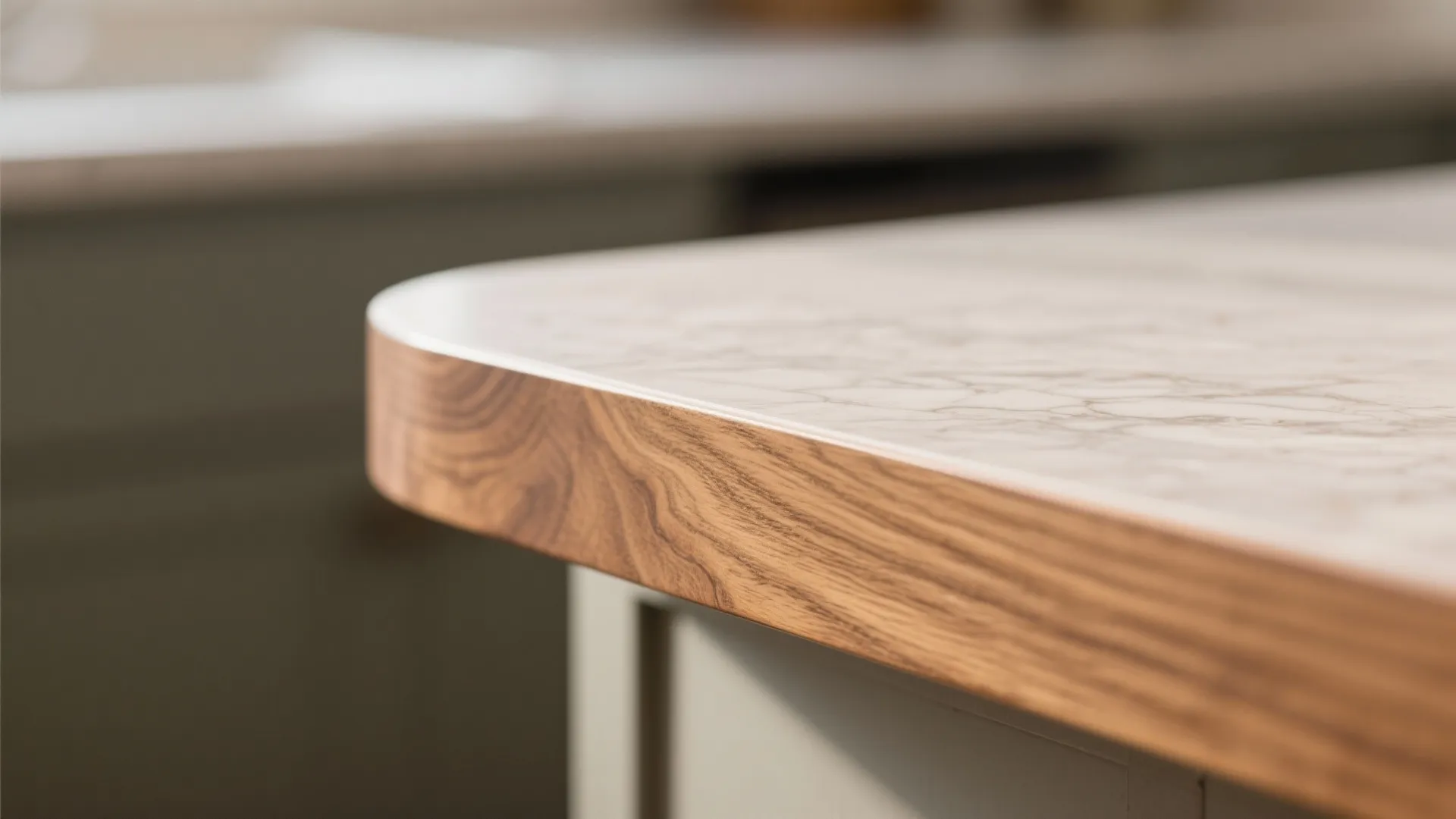 Warm wood tones to soften the modern edge