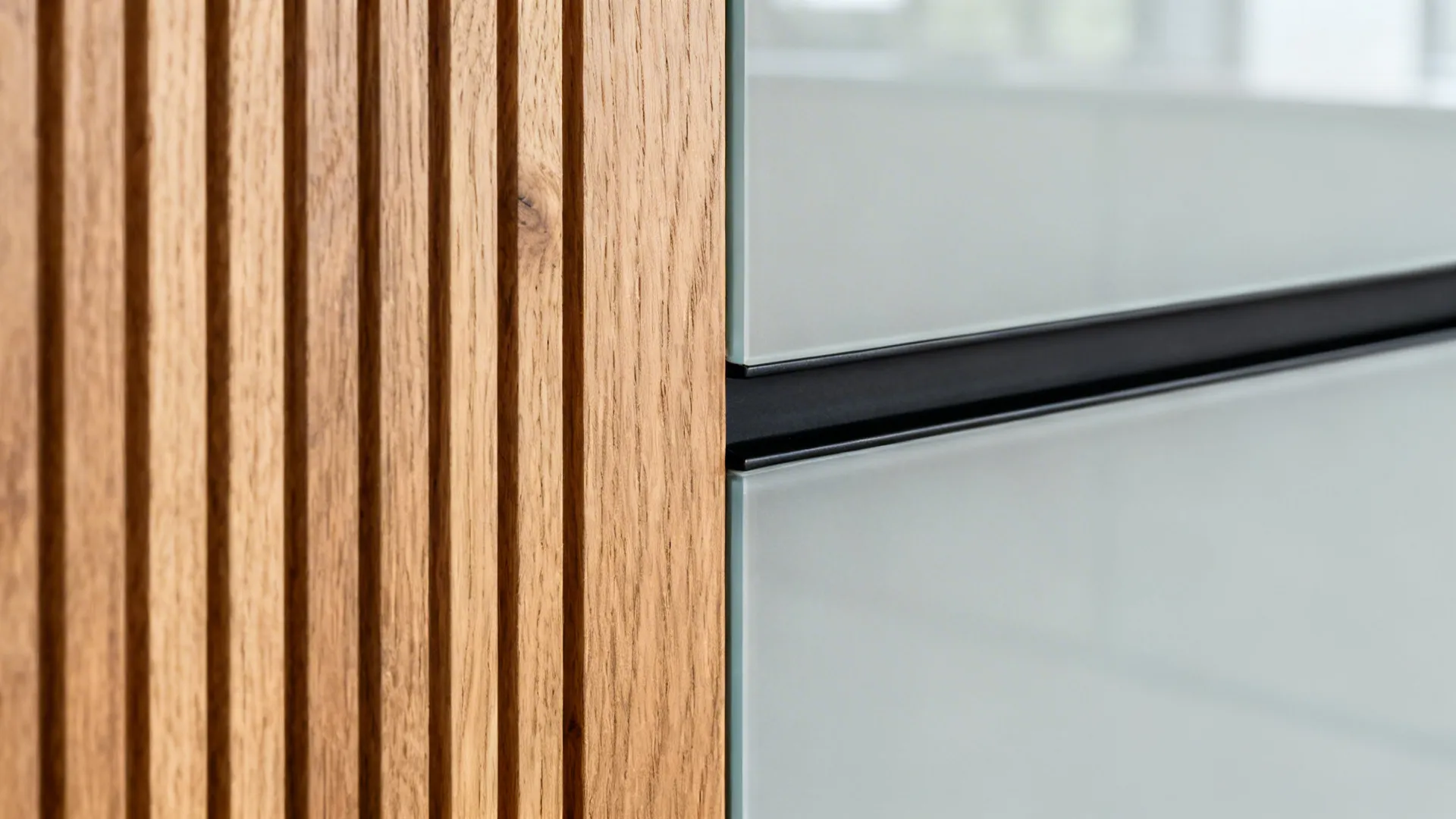 Warm Wood + Matte Black for Balance