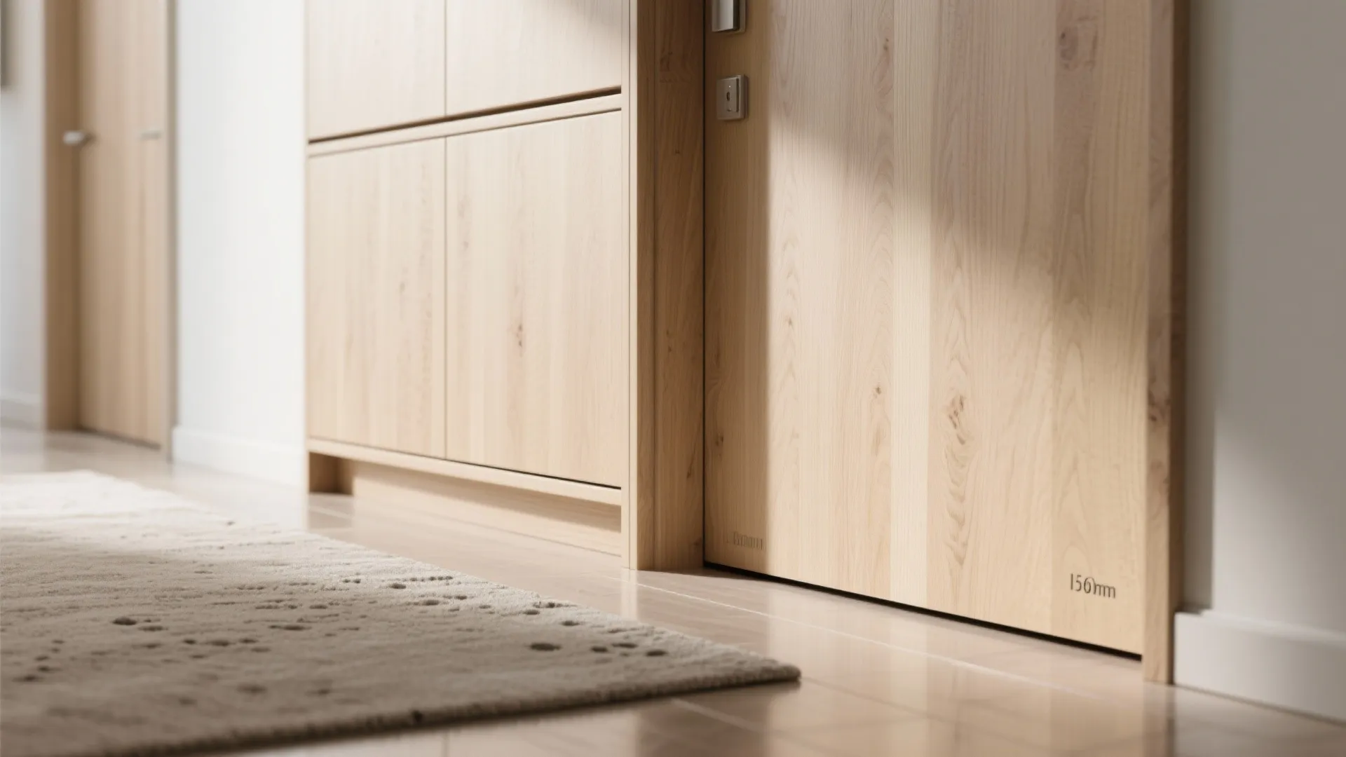 Light-toned Wood + Hidden Storage