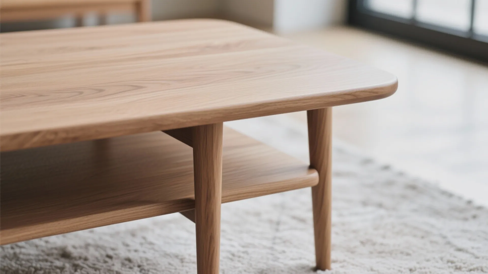 1. Minimalist Oak Coffee Table