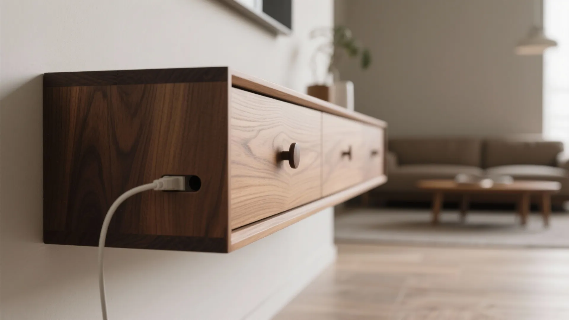 Low-height console walls that double as storage