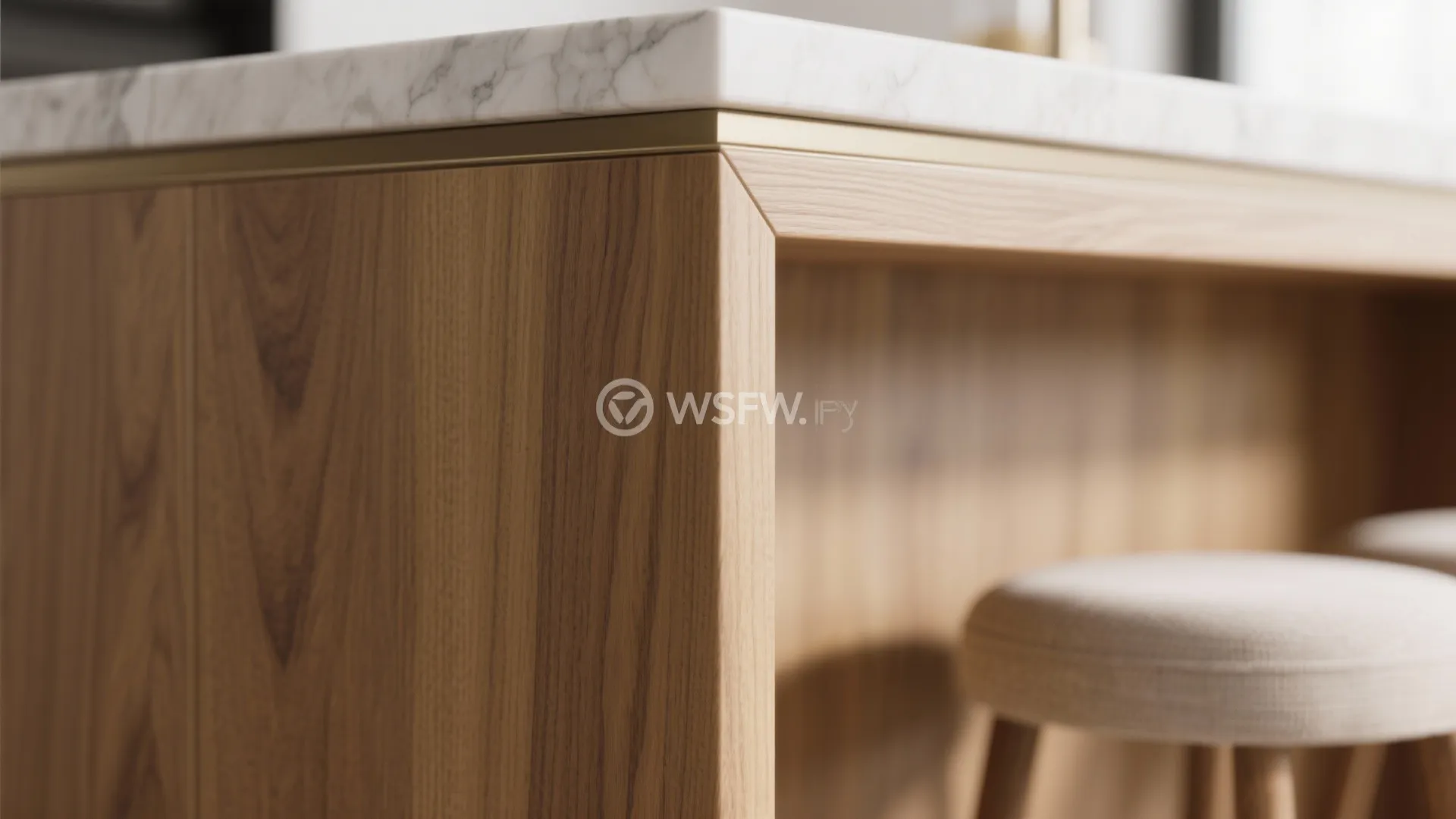 4) Warm wood accents to connect the zones