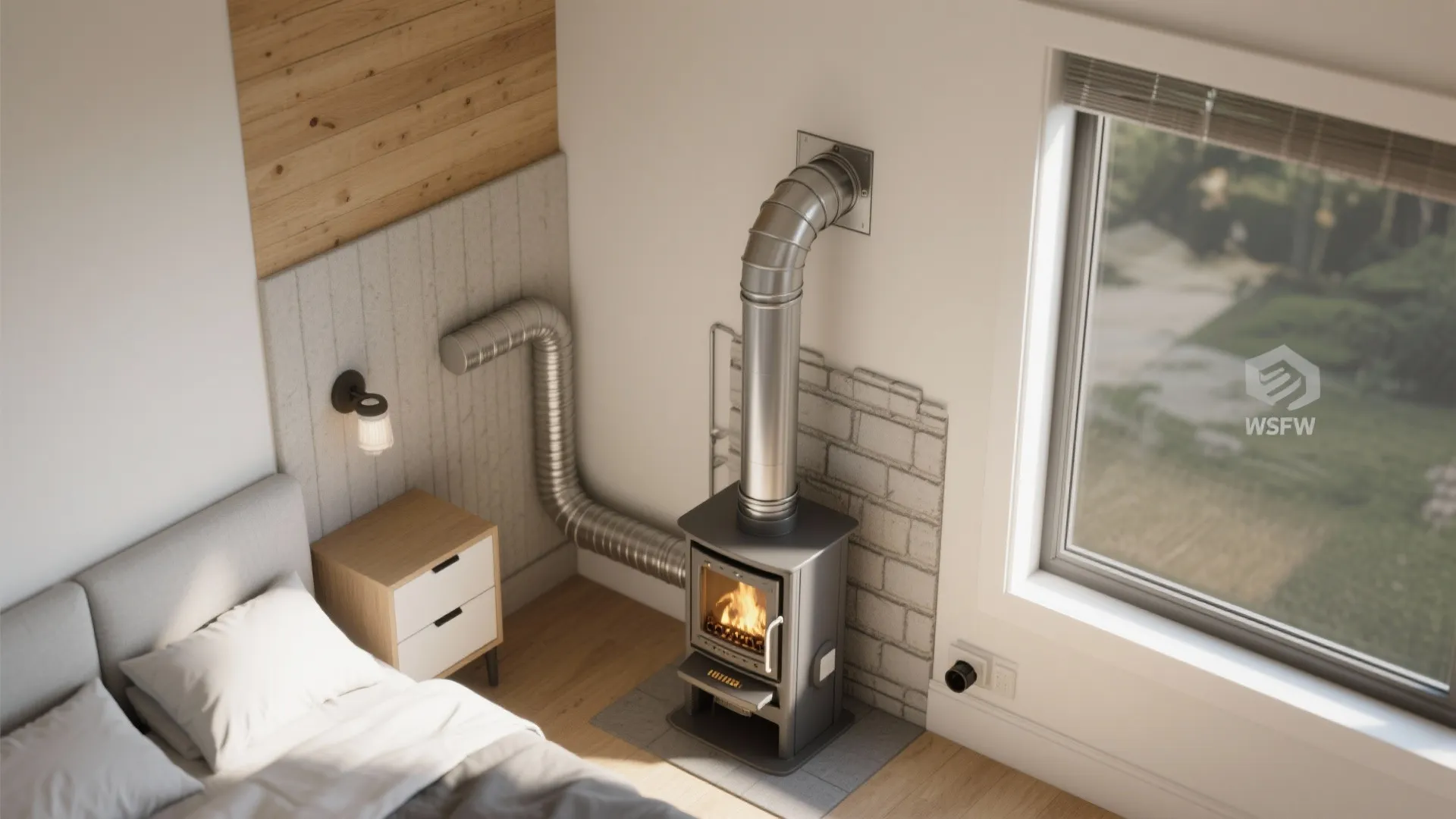 2) Direct-Vent With Outside Air Kit (OAK) for Better Air and Efficiency