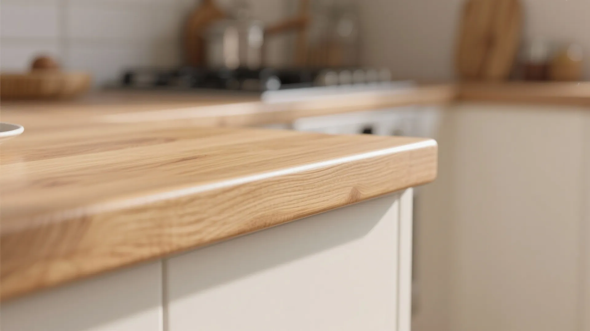 Warm wood accents to soften compact rooms