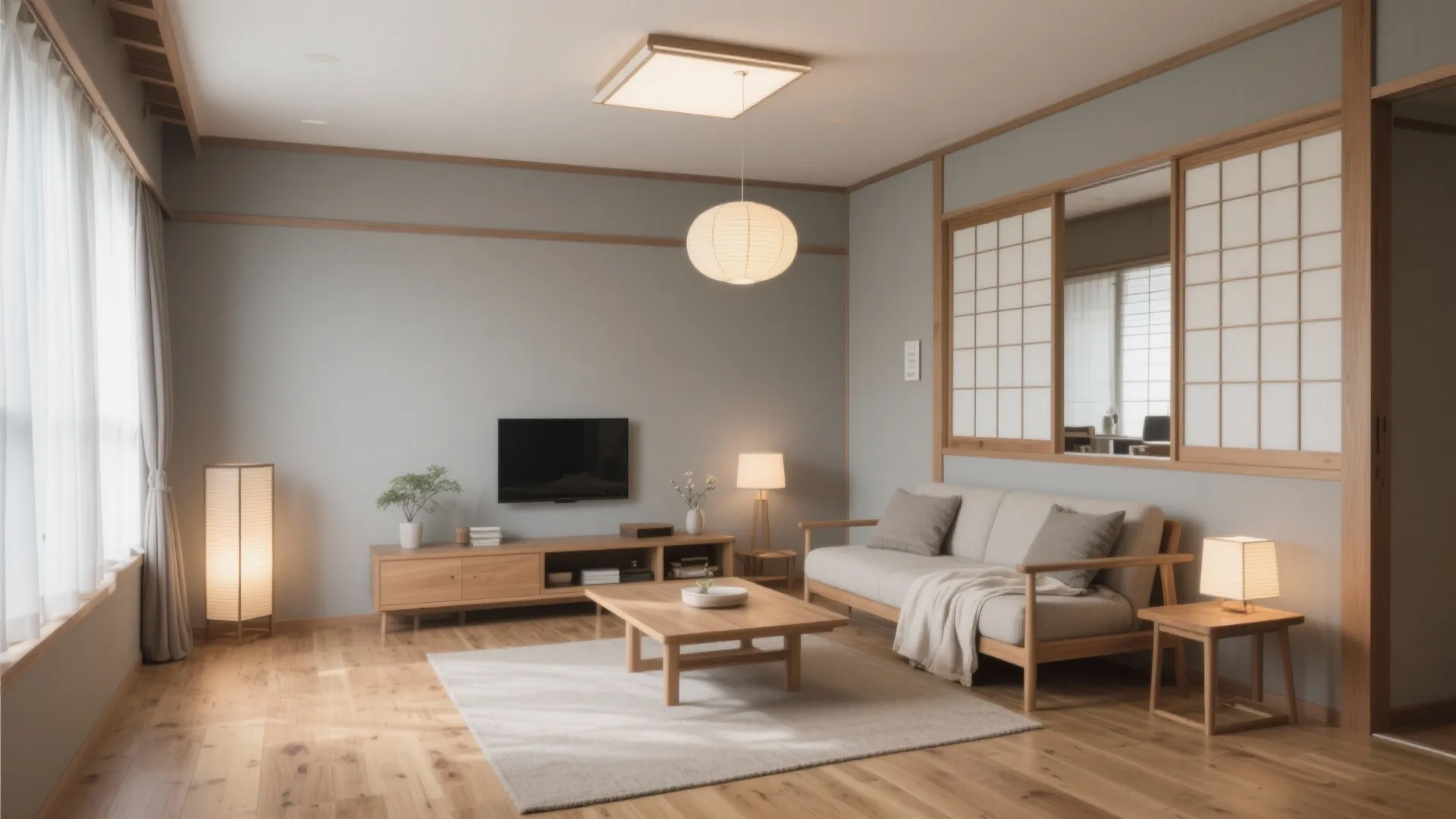 Tips 4: 日式风格の色設計—木×ニュートラルで広く見せる