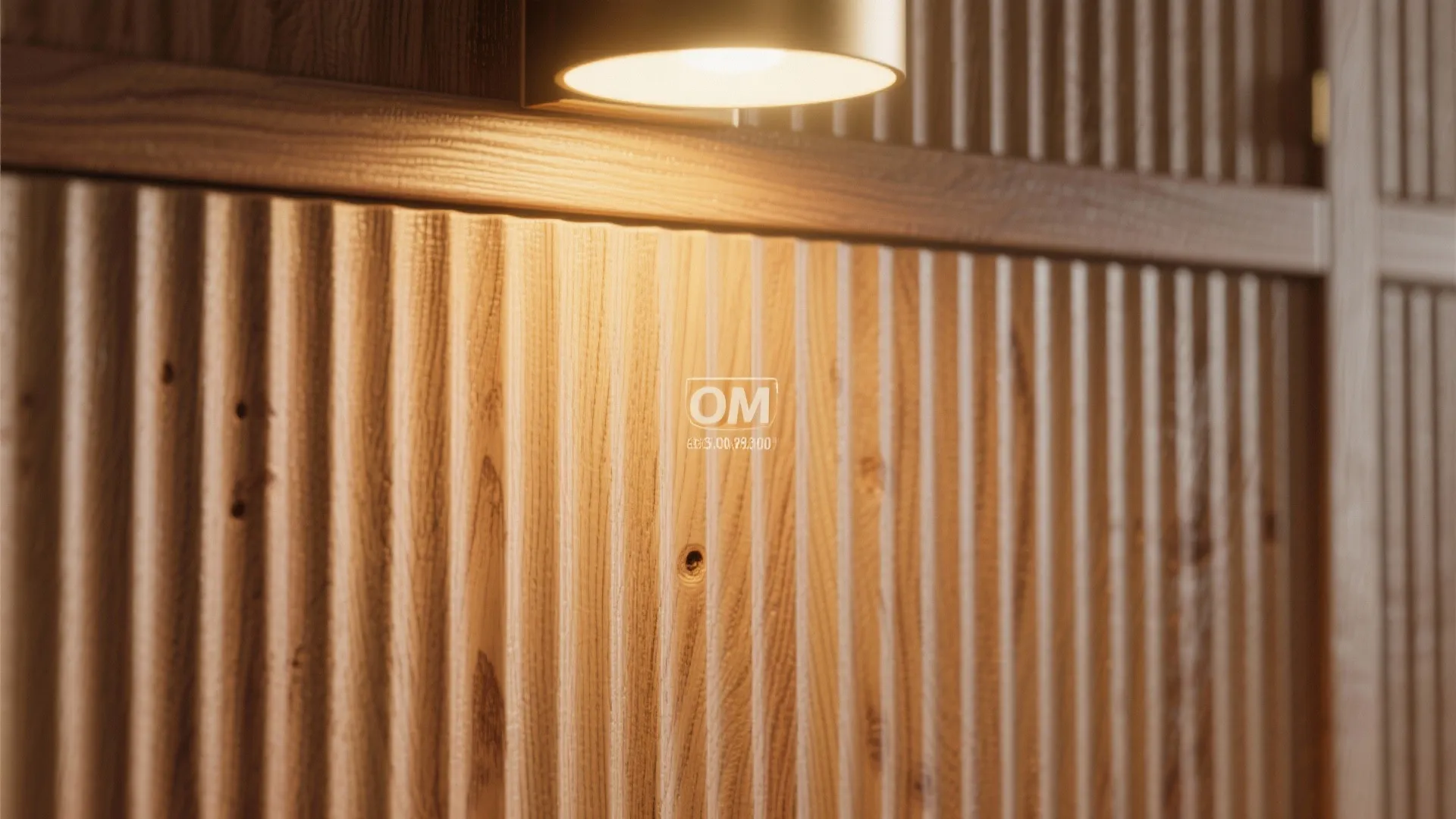 Warm wood accents with soft wall grazing