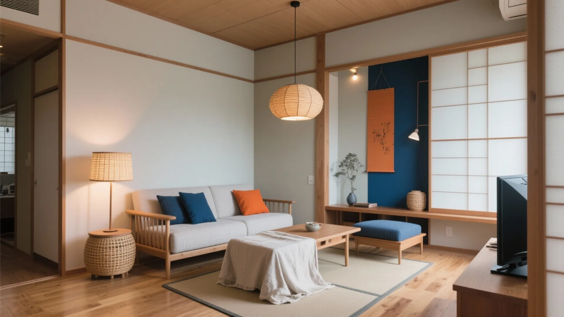 Tips 3: 和の温度を灯す素材と配色（日本都市／日式風格）