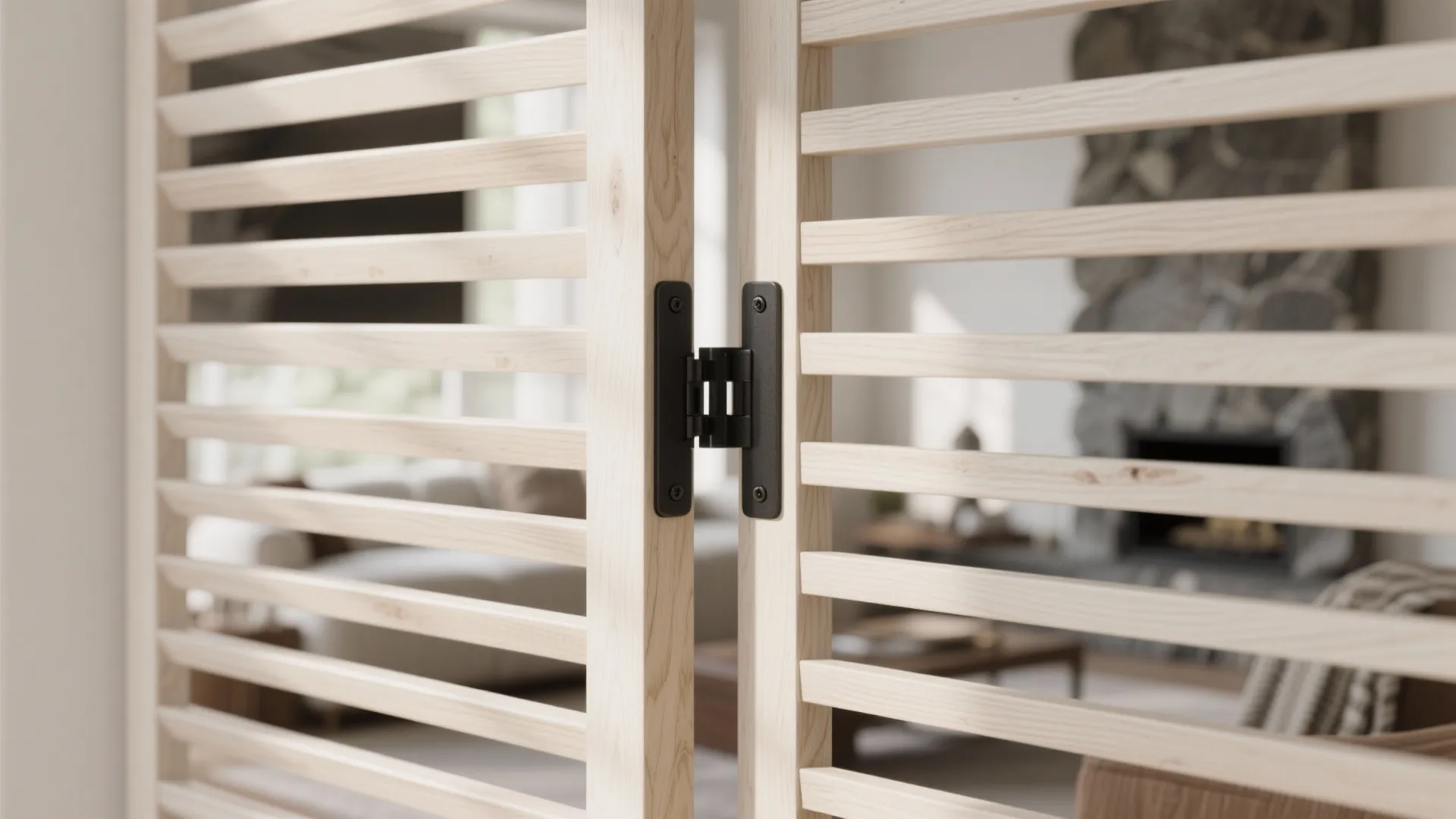 Pivot or Slatted Wood Screens with Warmth