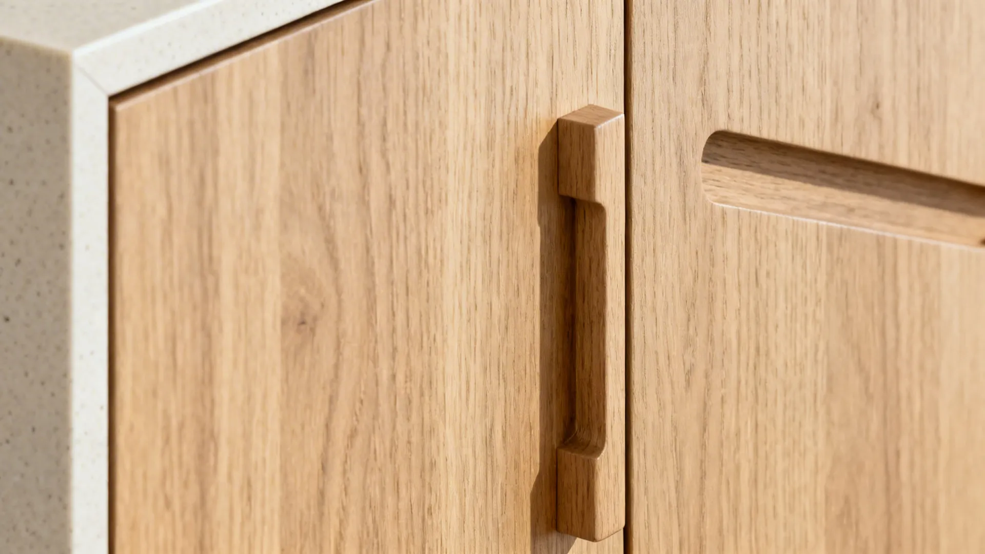 1) Minimalist Oak with Matte Finishes