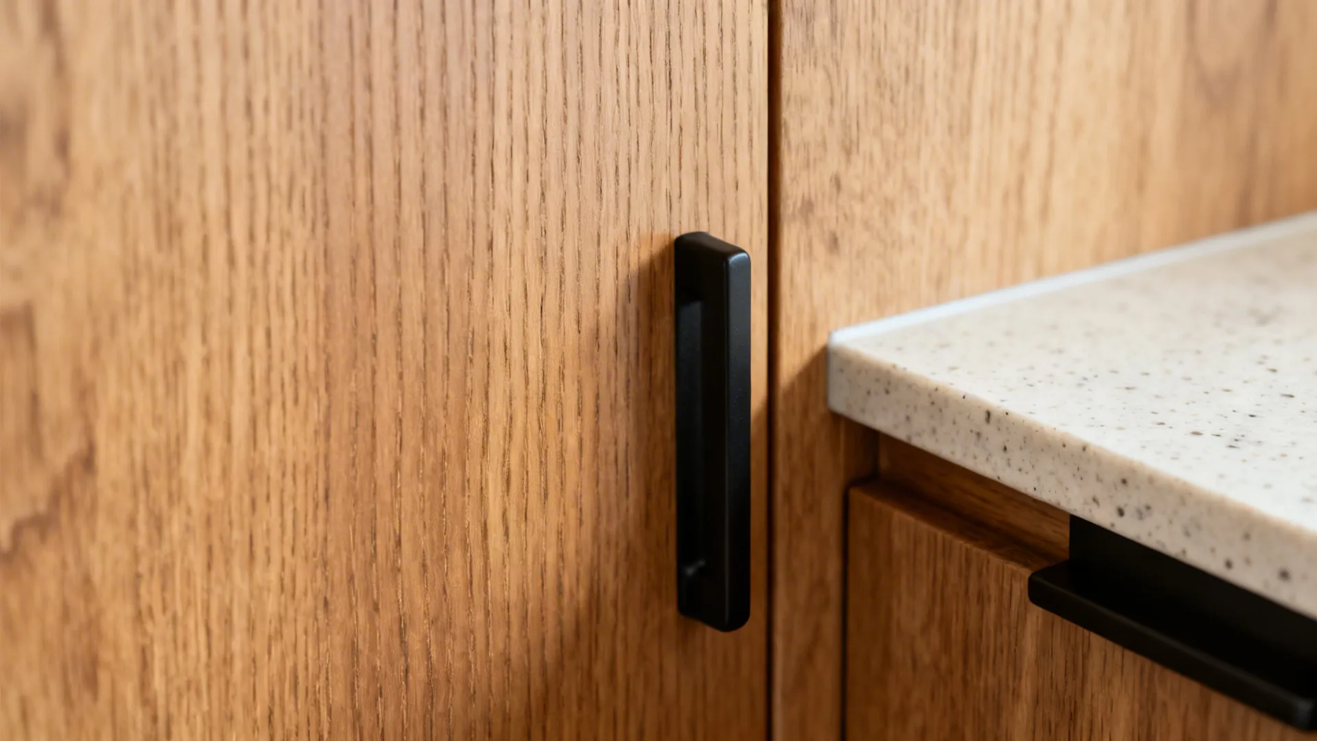 Warm Wood Tones to Ground a Small Kitchen