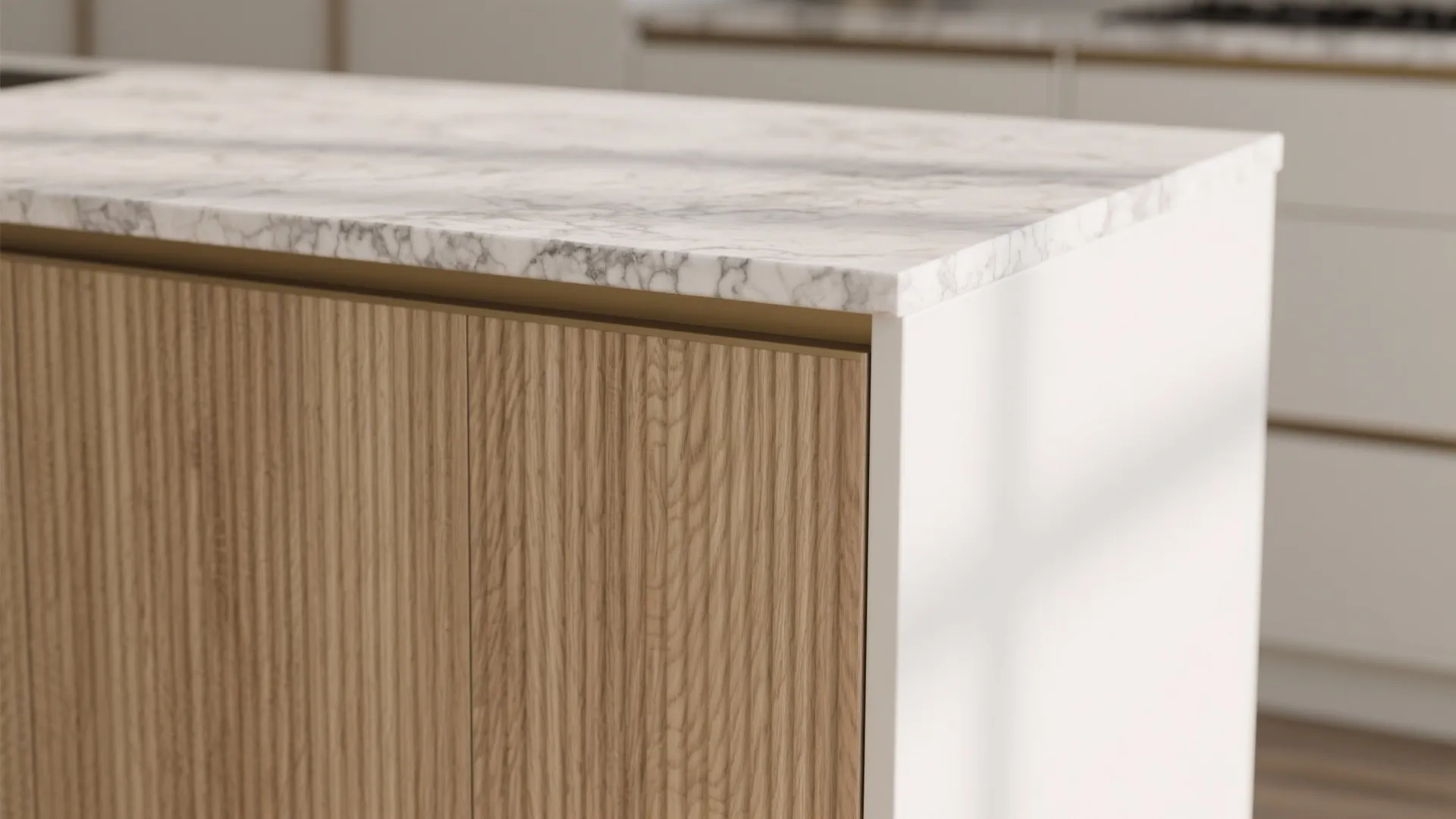 Warm Wood Accents, Not Full Wood Kitchens