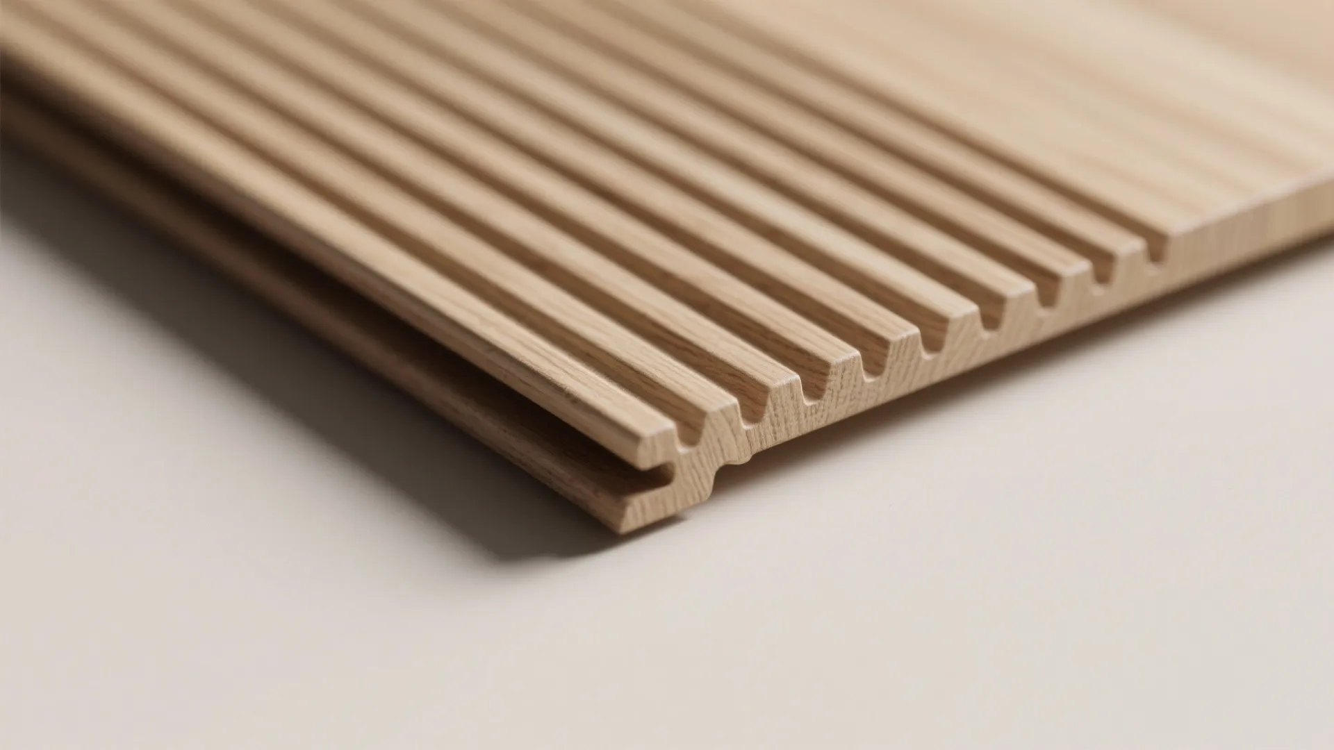 Warm wood accents with clean lines