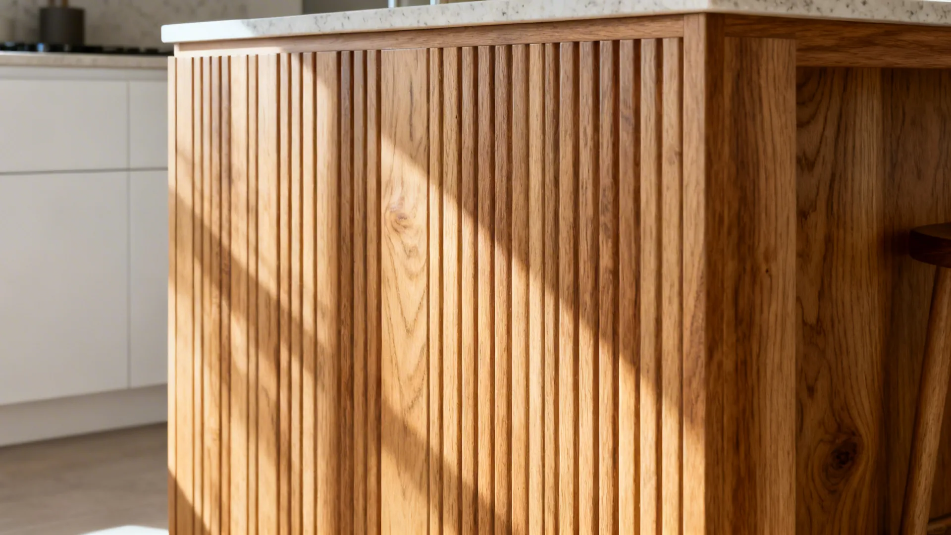 Warm Wood Accents without Darkening the Room