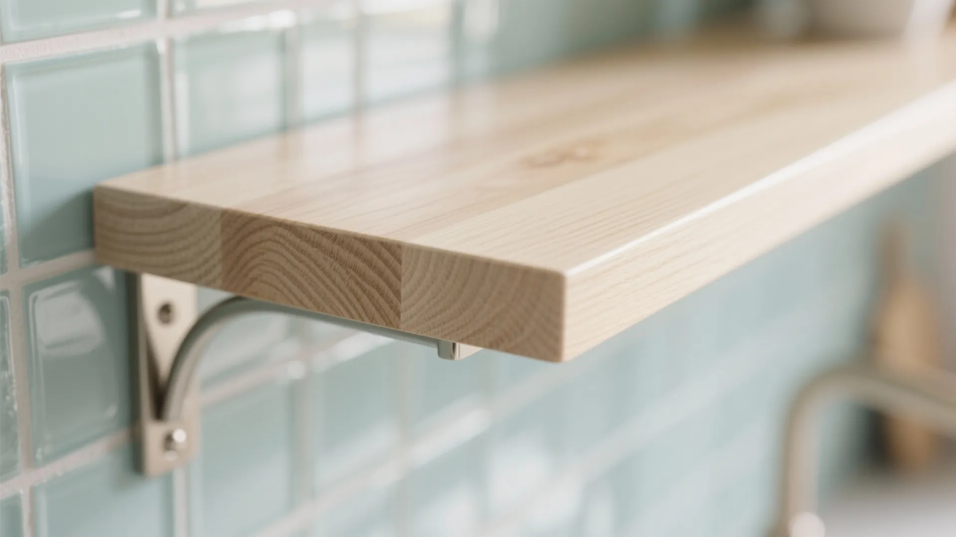 Warm Wood Accents, Not Heavy Cabinets