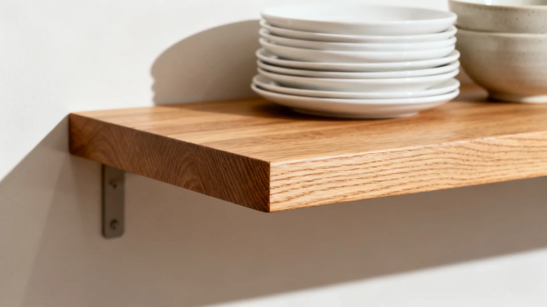 Open upper shelves to ease the squeeze