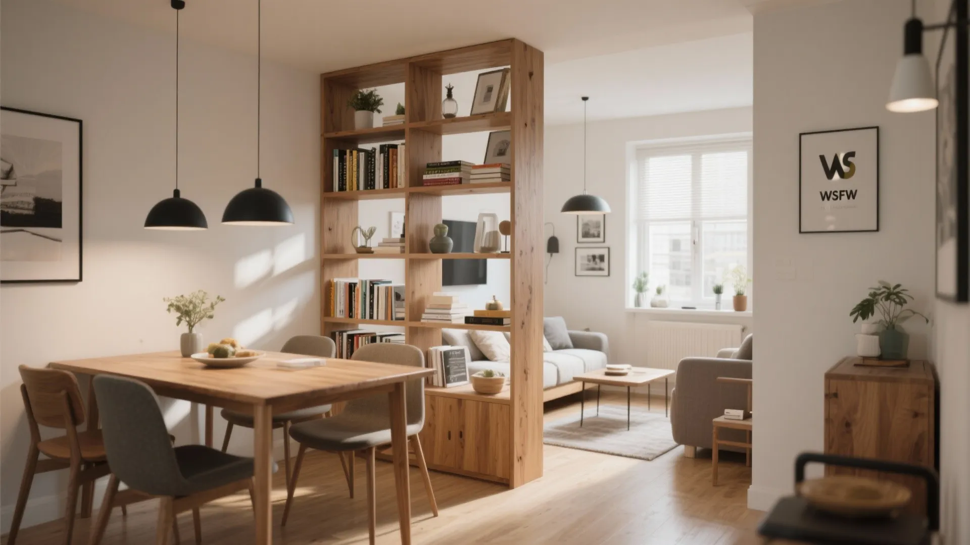 Freestanding shelving units