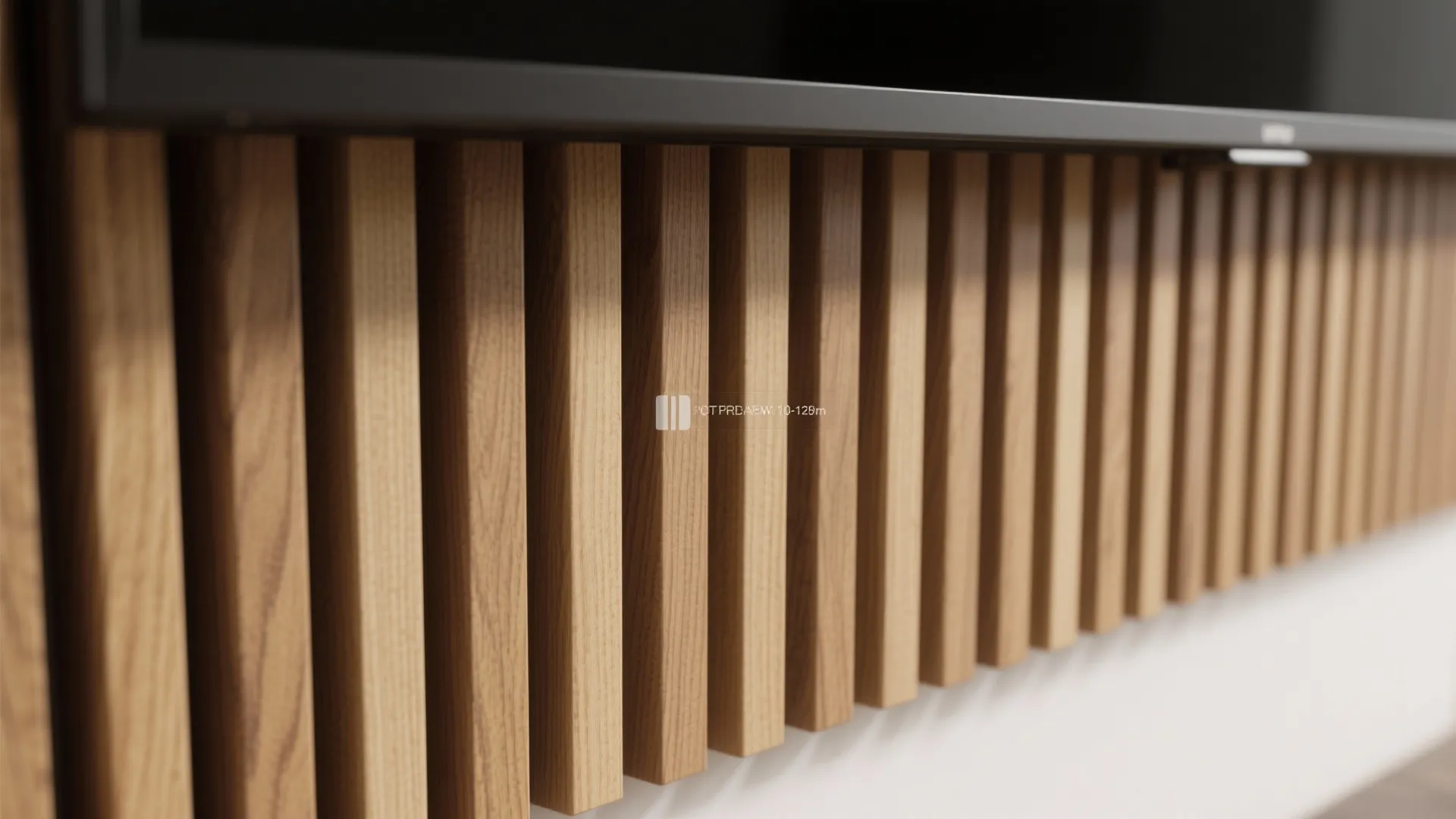 1) Minimal Wood Panel TV Wall