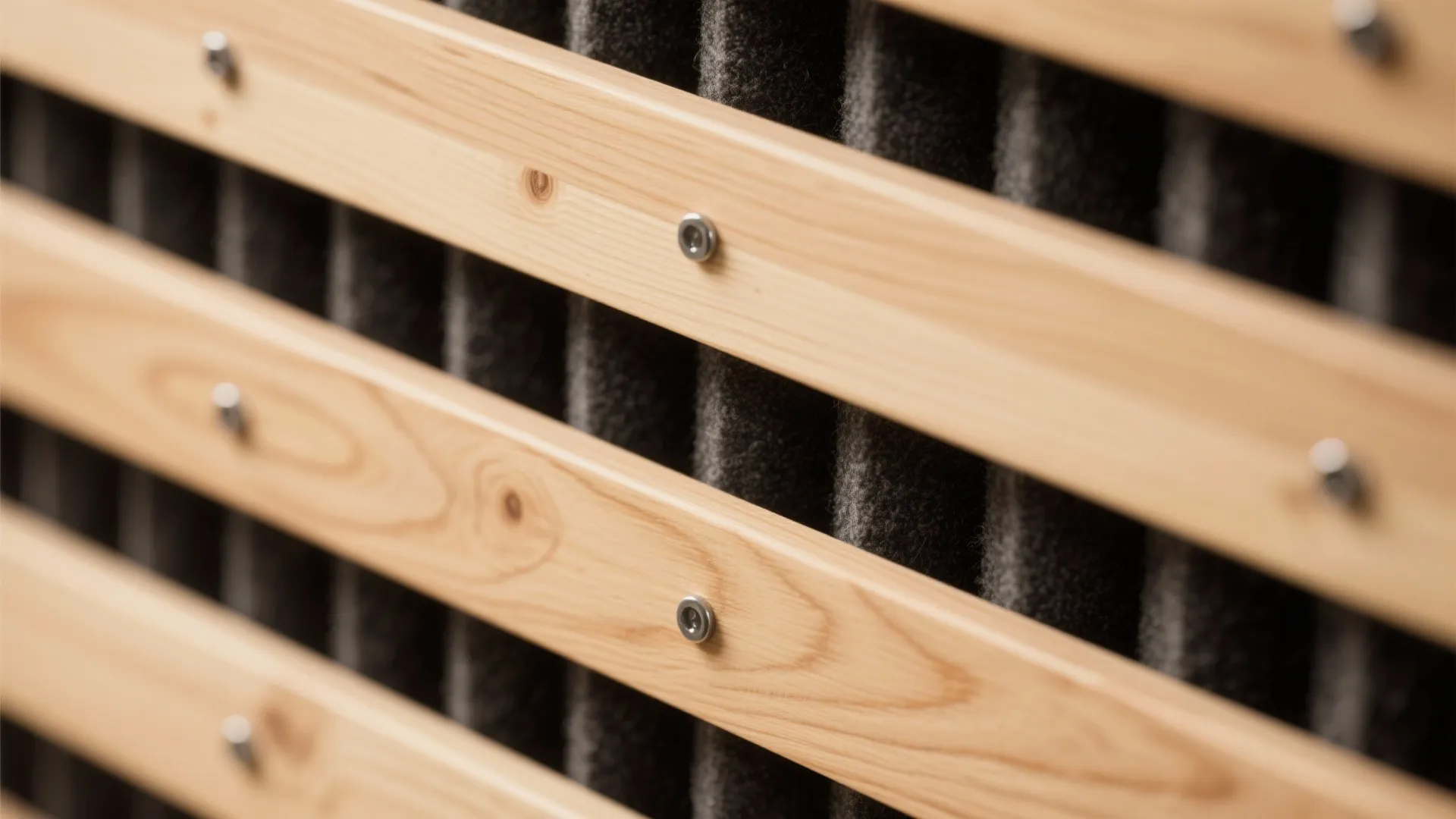 Warm Wood Cladding with Acoustic Backing