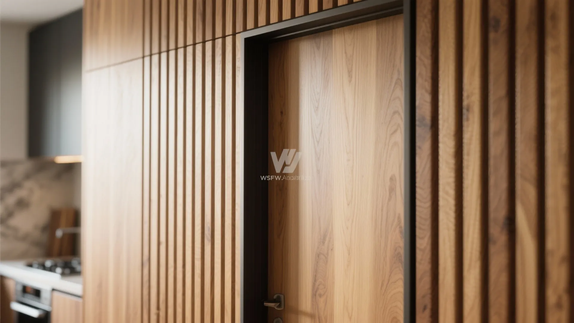 Warm Wood Accent Wall That Grounds the Space