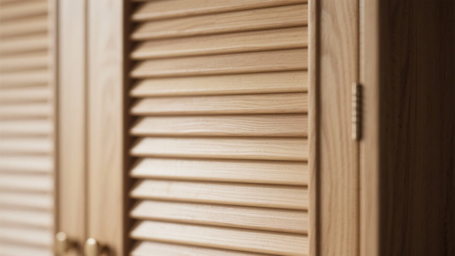 Minimalist Wood Storage Wall