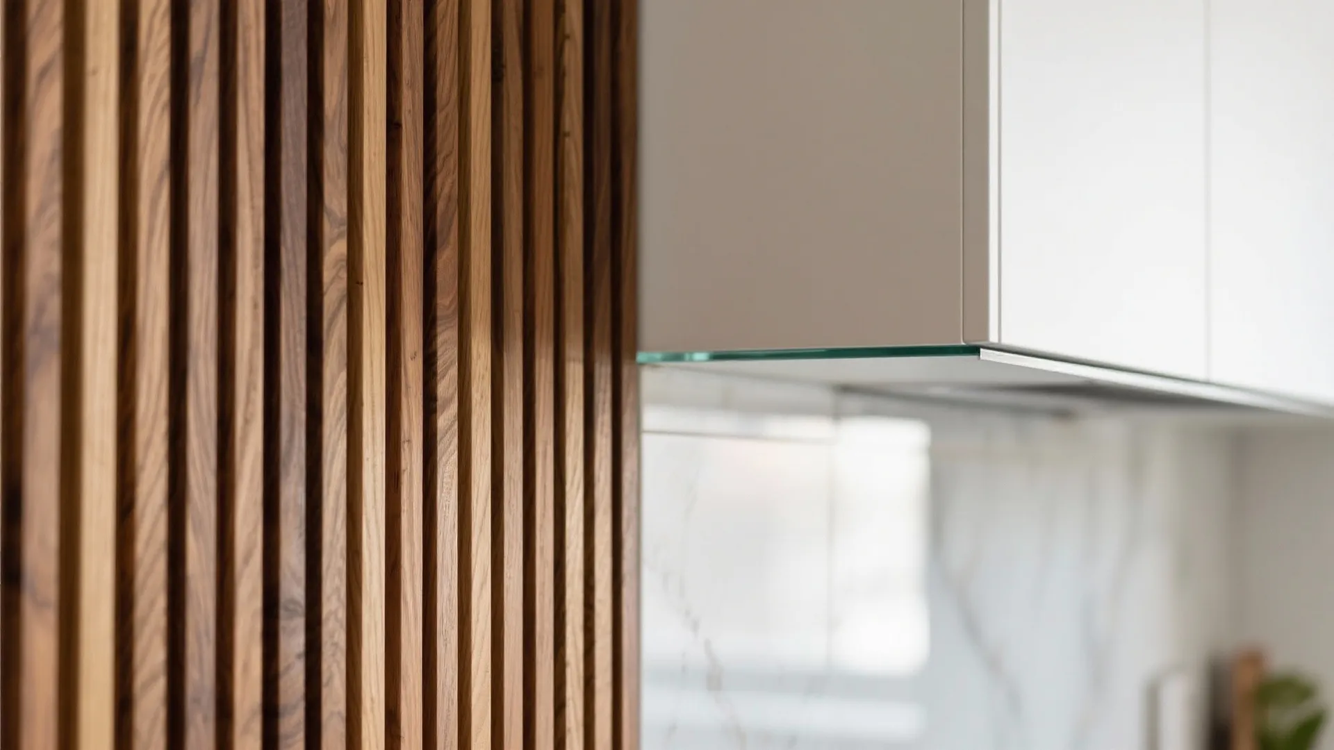 Warm Wood Accents on the Vertical Plane