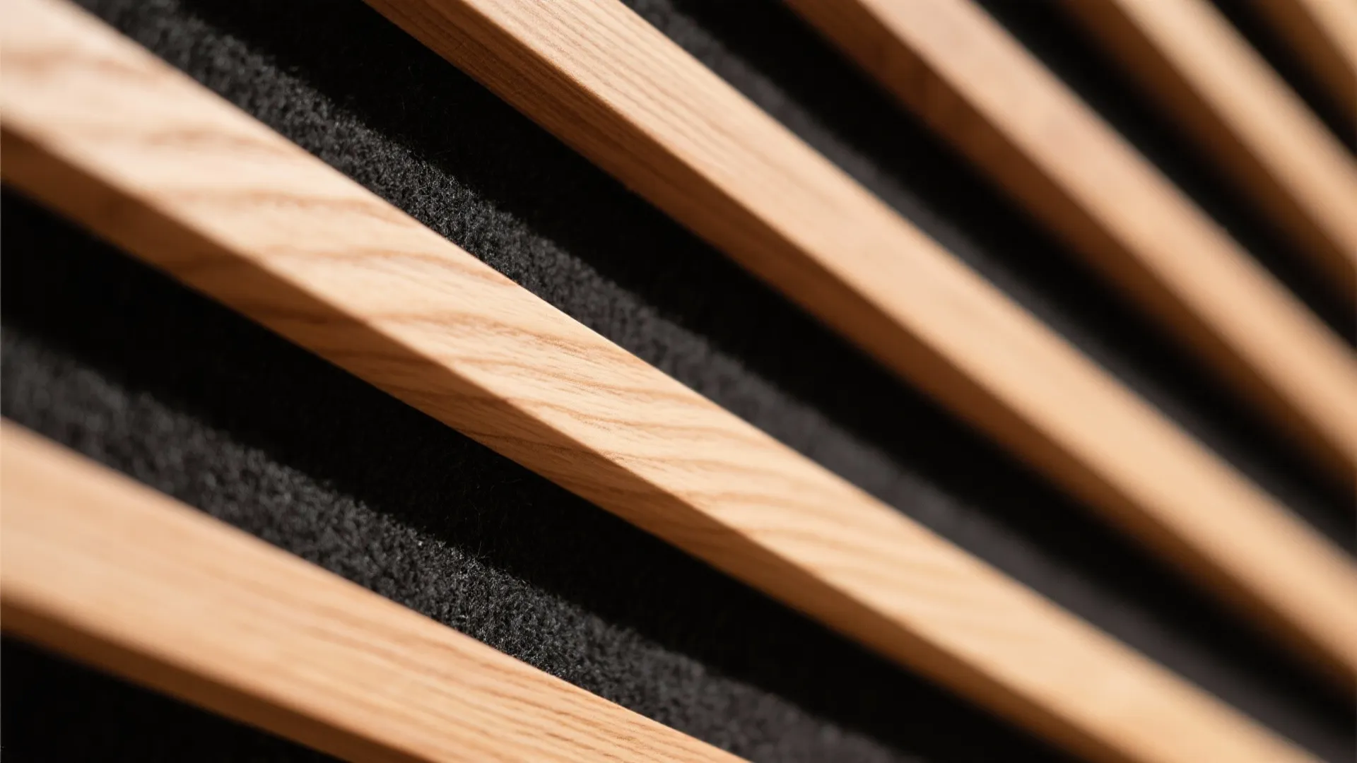 Warm Oak Slat Feature Wall
