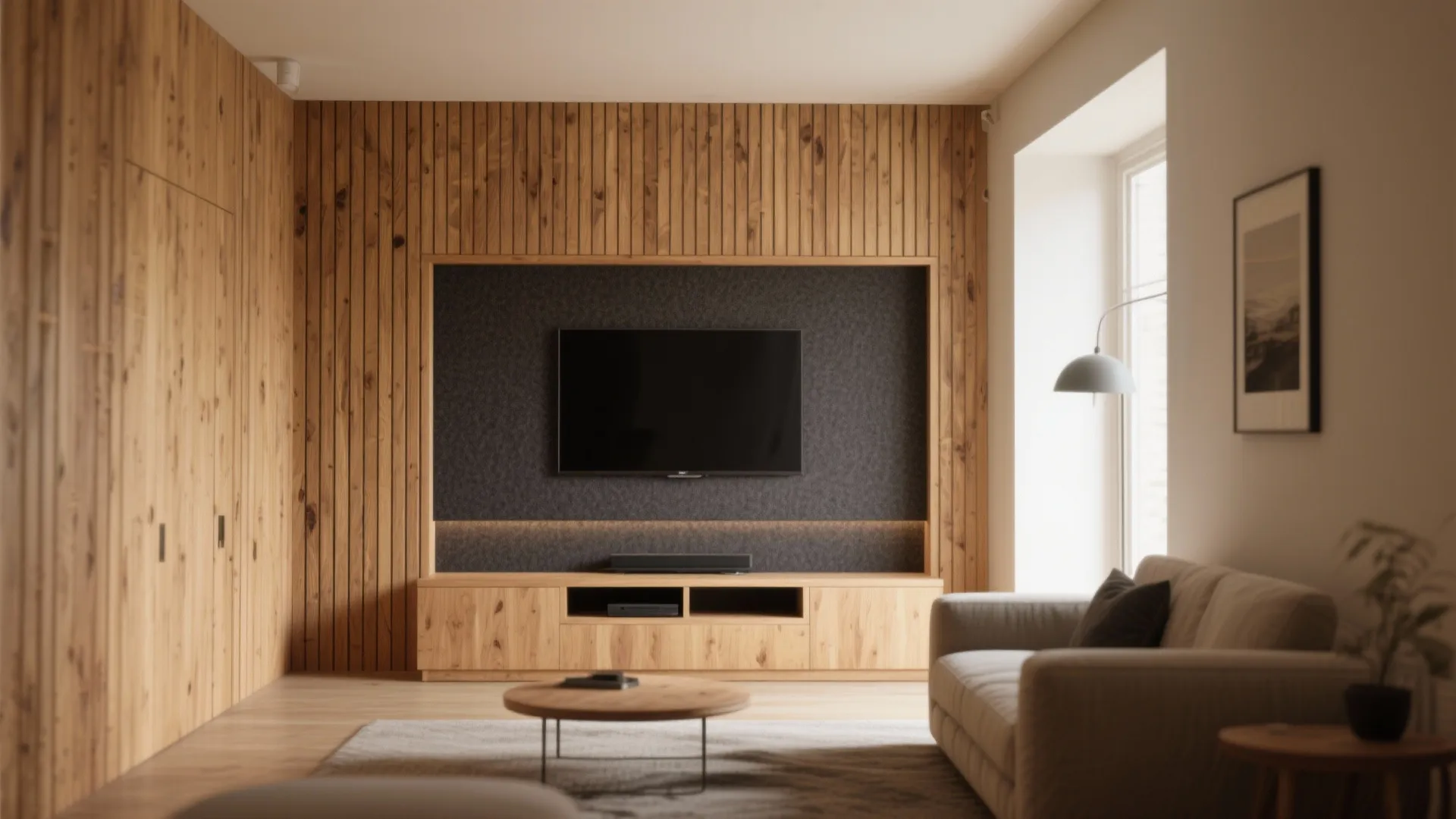 Wood Slat and Acoustic Paneling